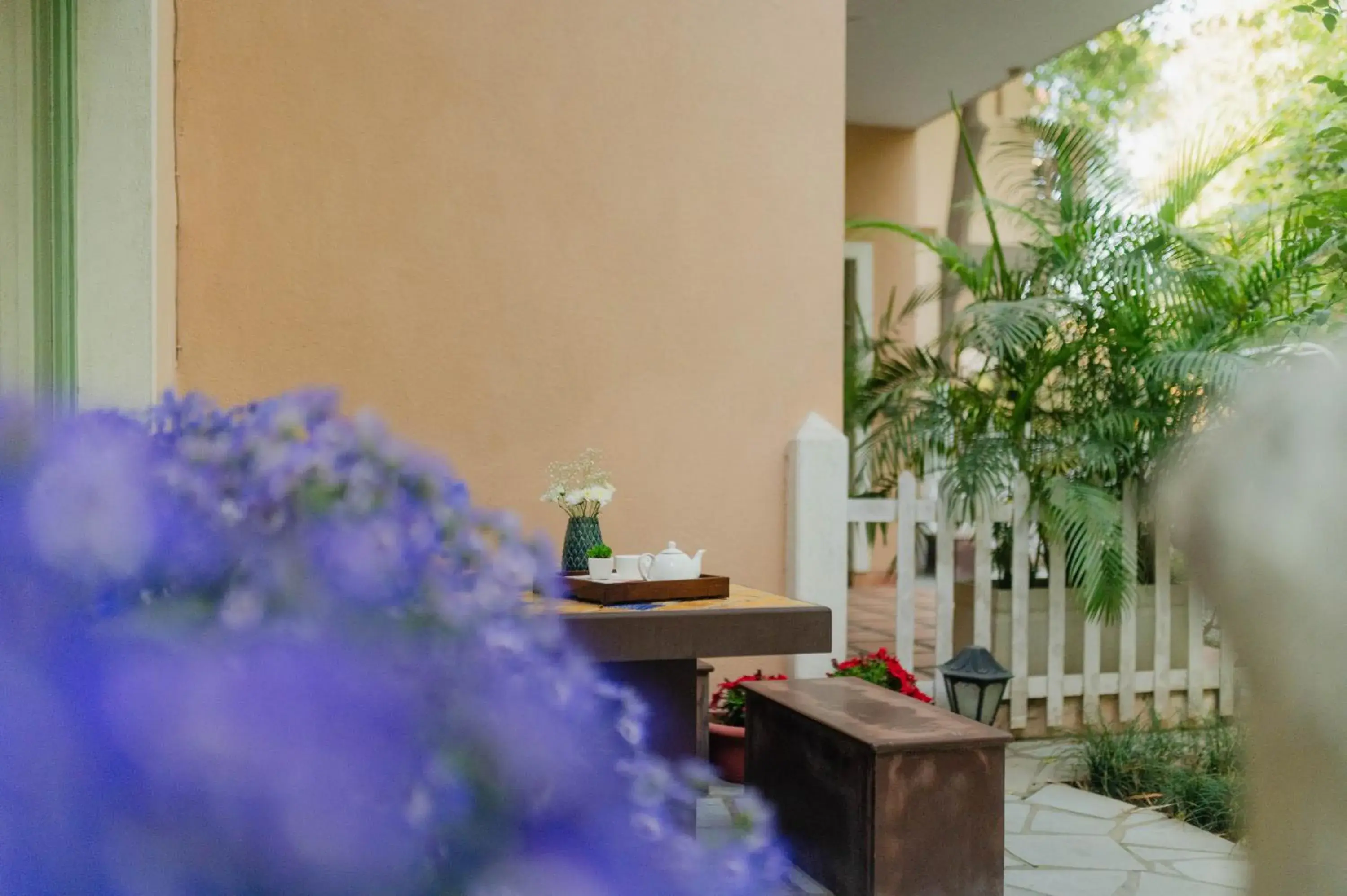 Garden view in Karma Chalets Garden view in Karma Chalets