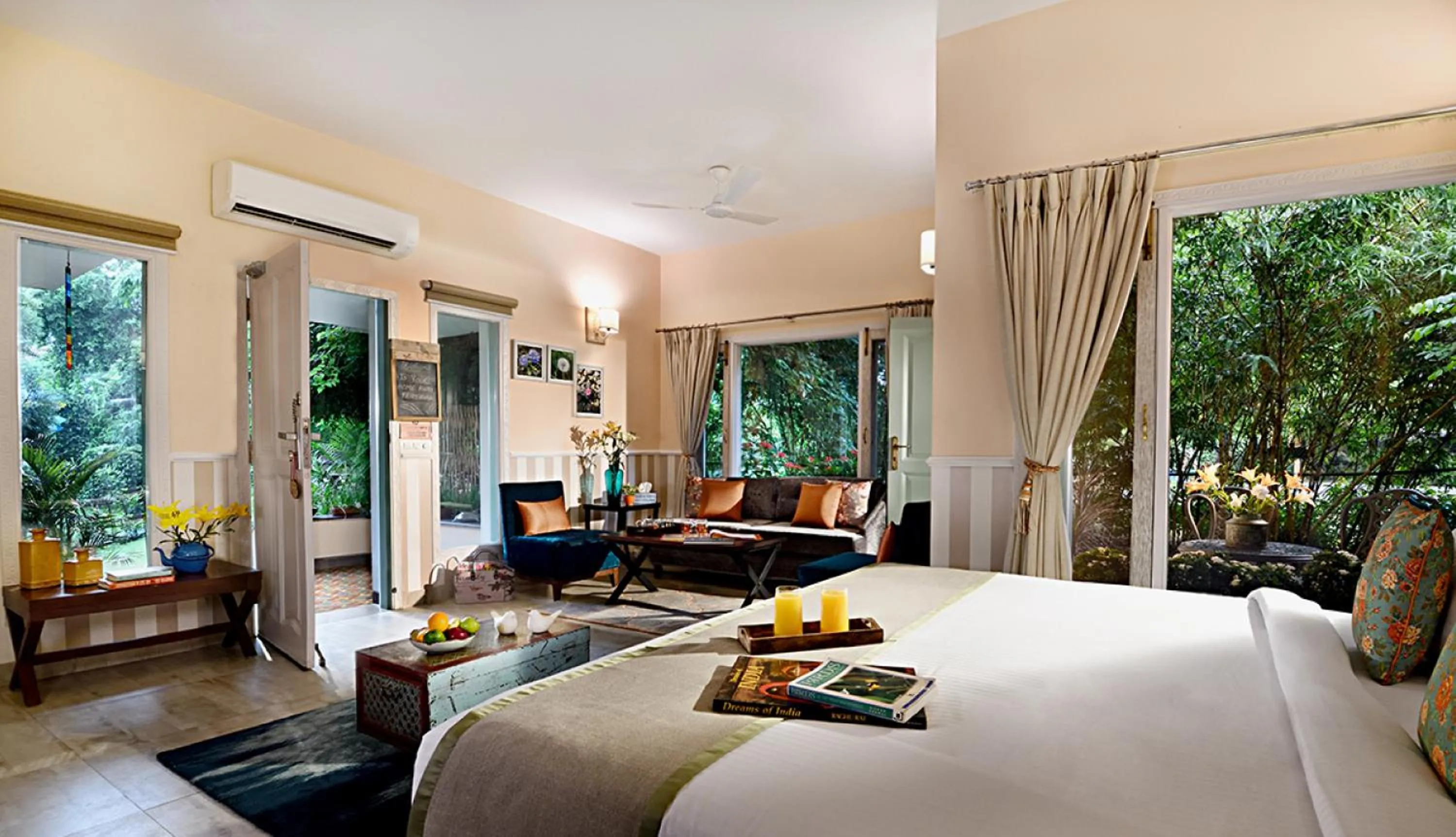 Bed in Karma Chalets