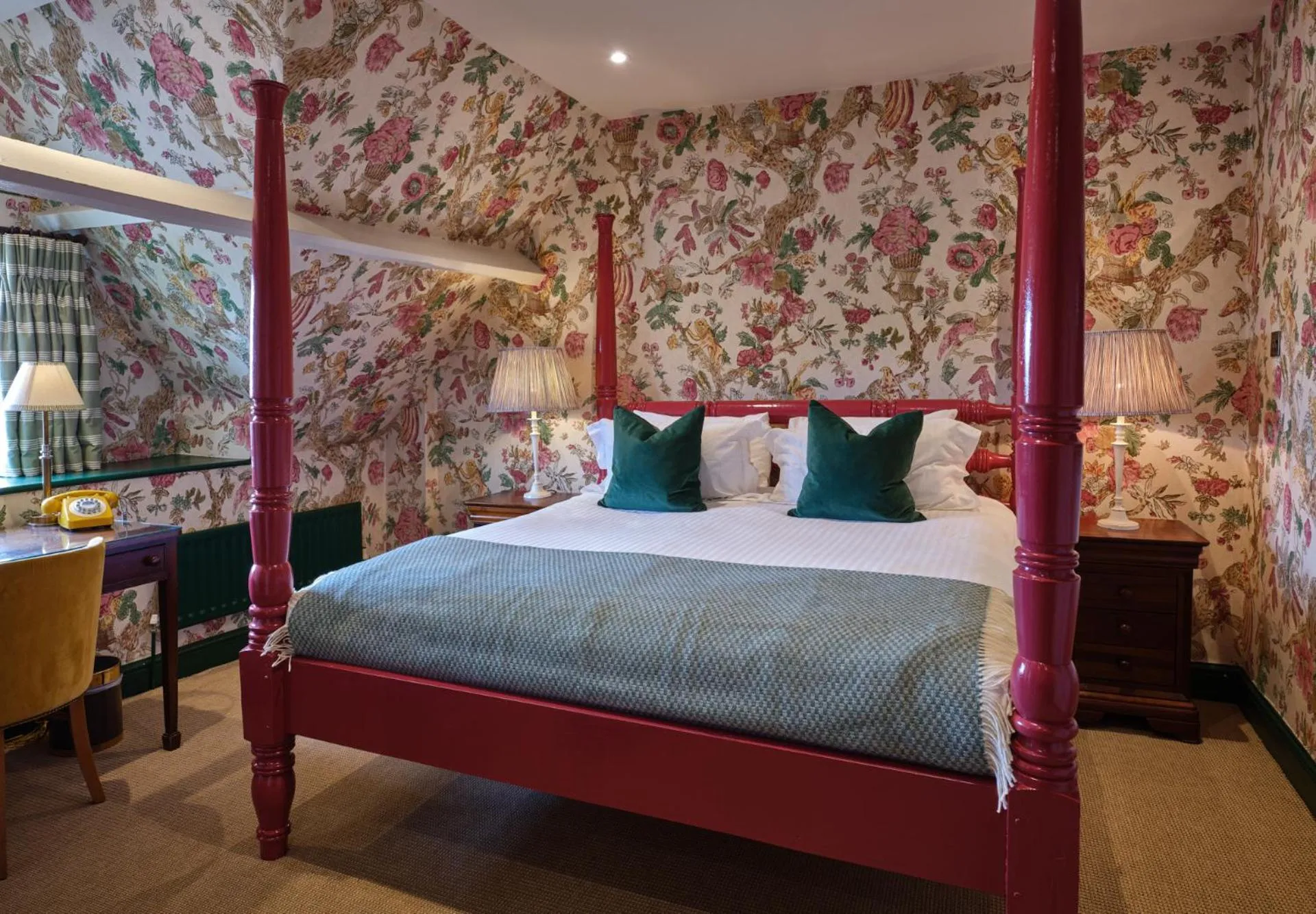 Bed in Old Bell Hotel