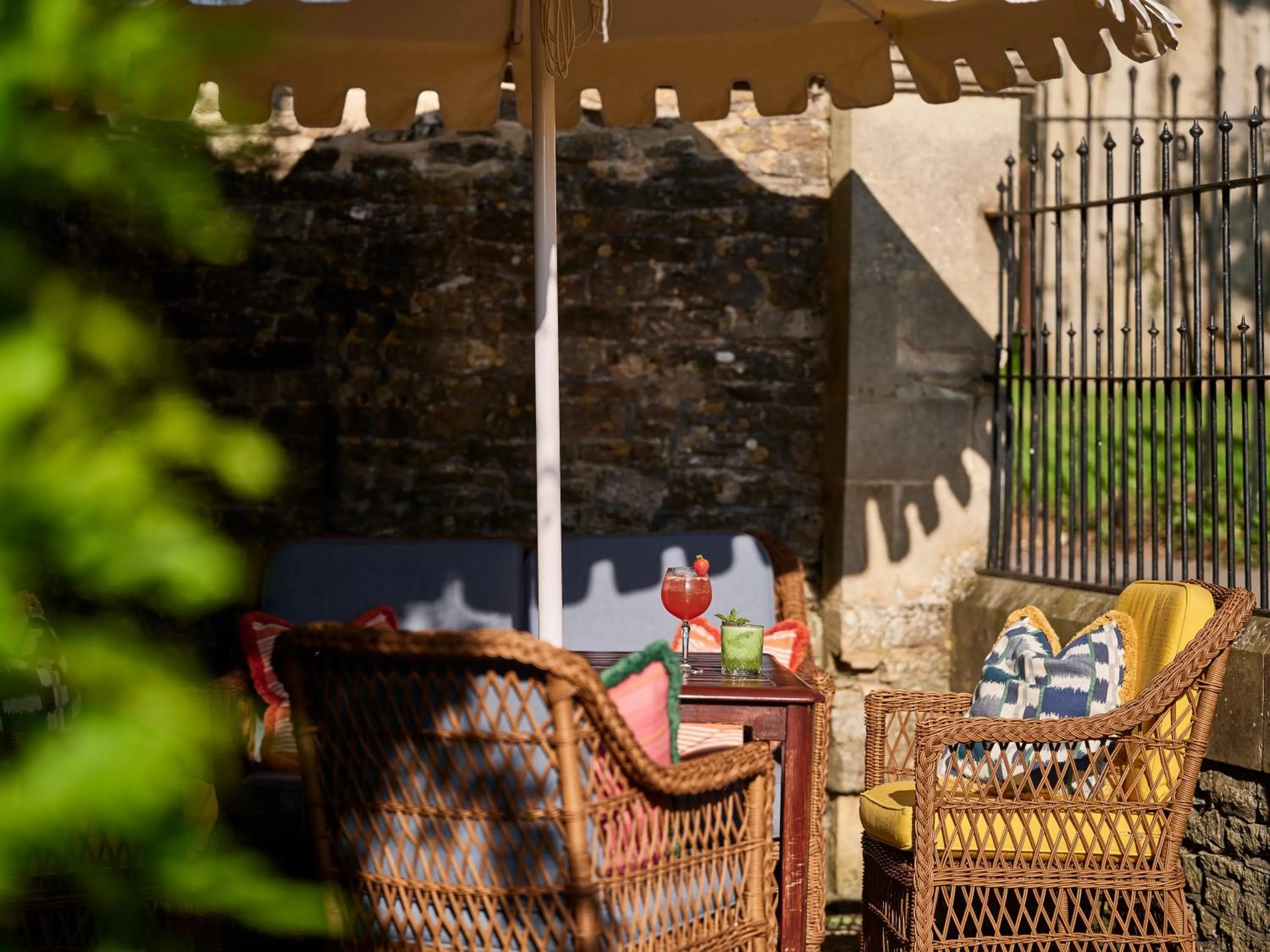 Patio in Old Bell Hotel
