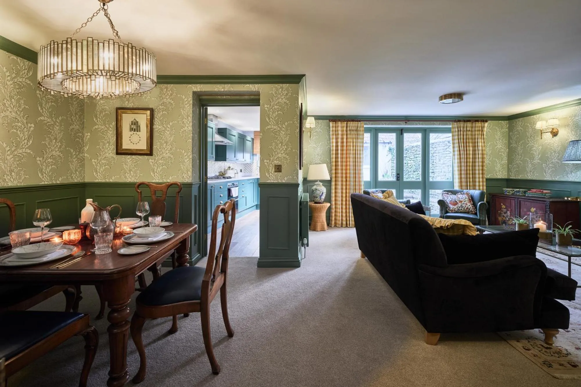 Dining area in Old Bell Hotel