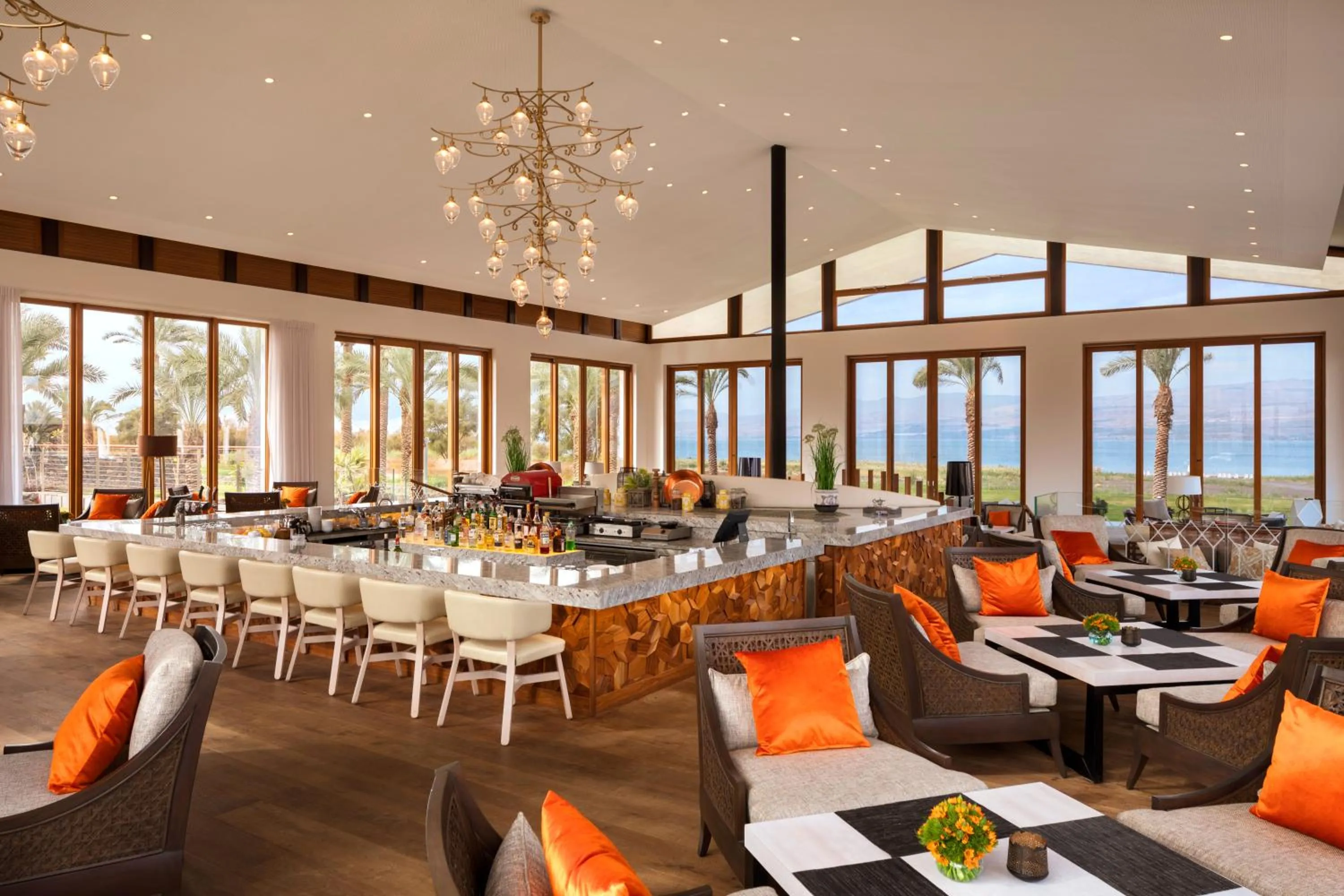 Lounge or bar in The Setai Sea Of Galilee