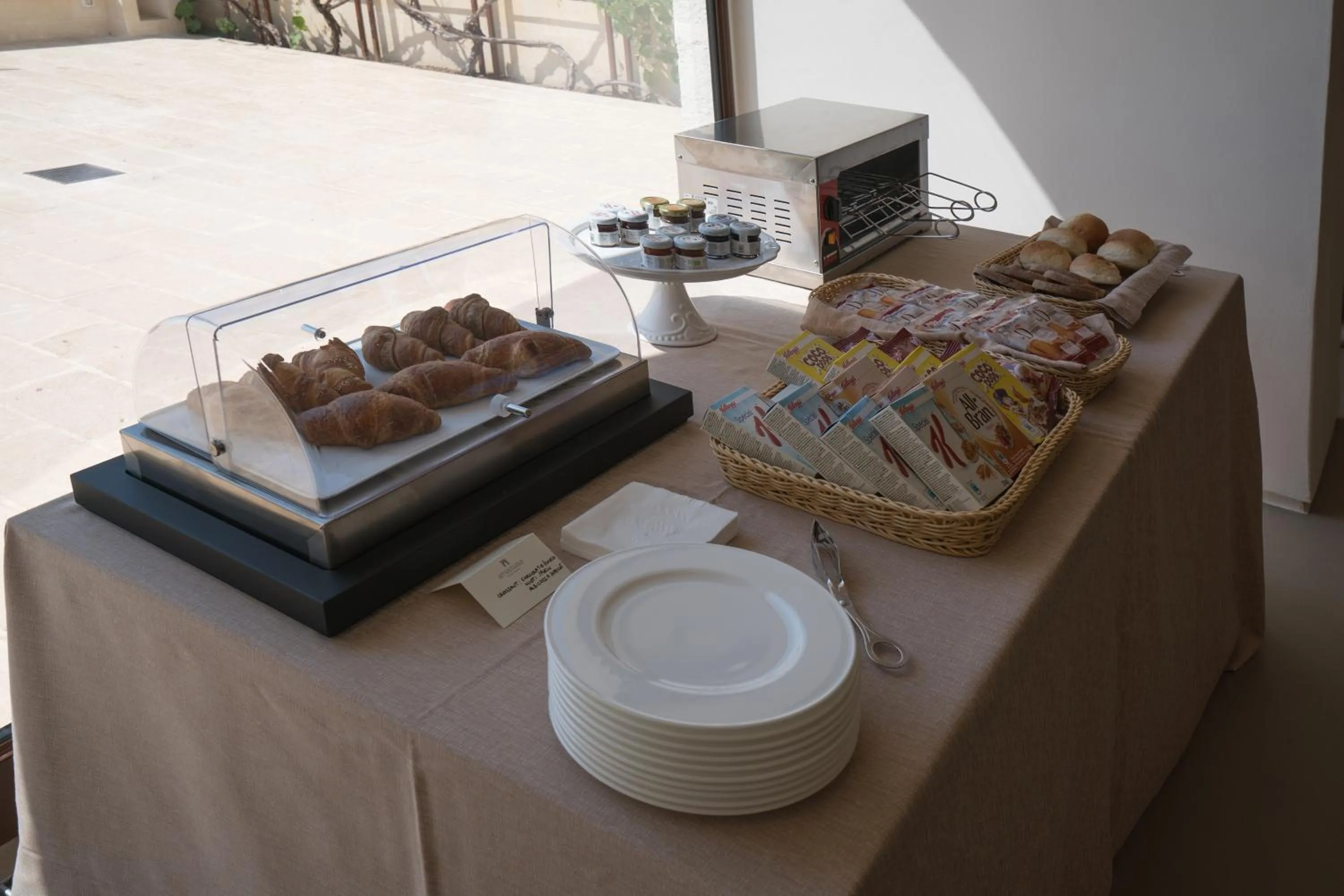 Continental breakfast in Masseria Amastuola Wine Resort