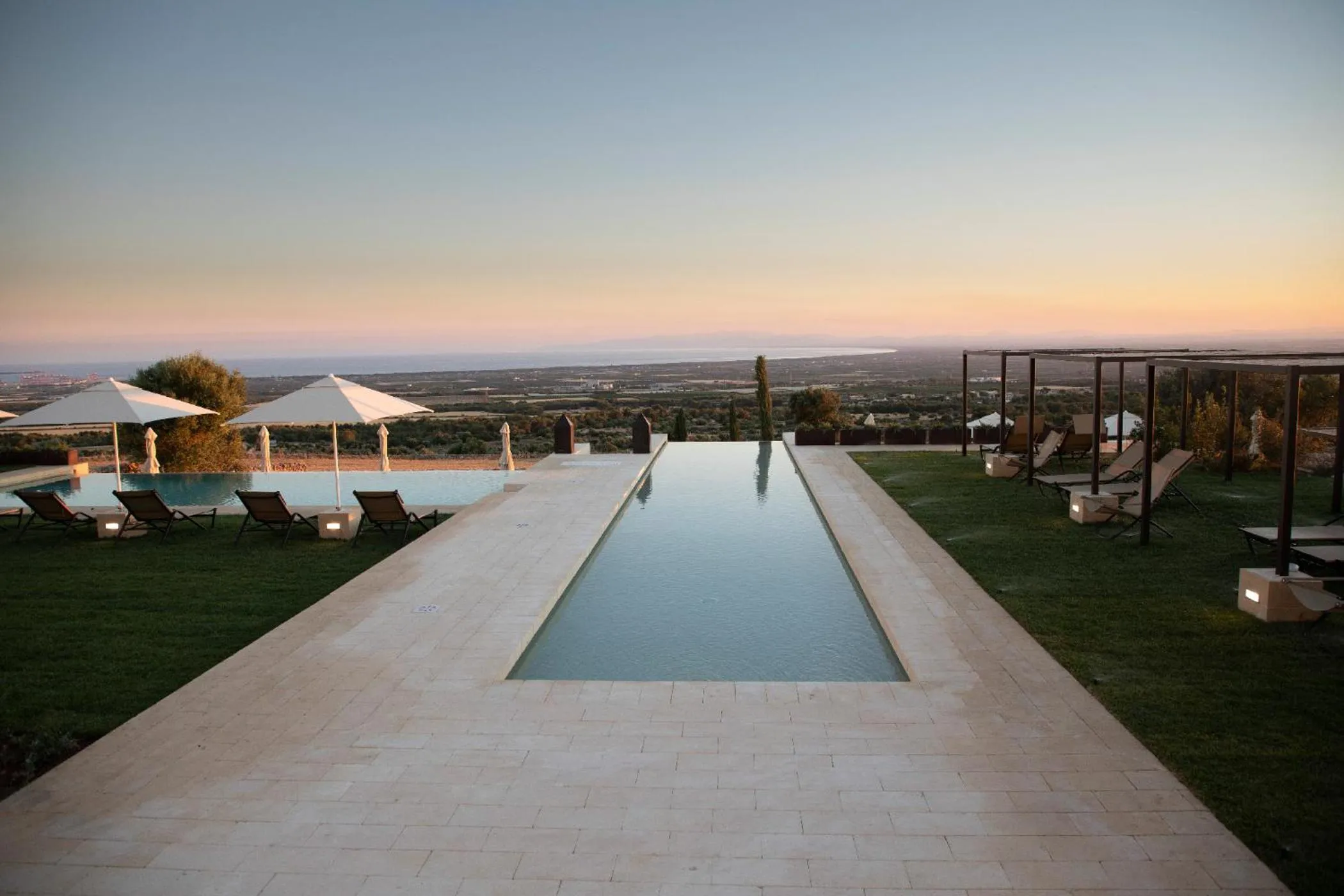 Pool view in Masseria Amastuola Wine Resort