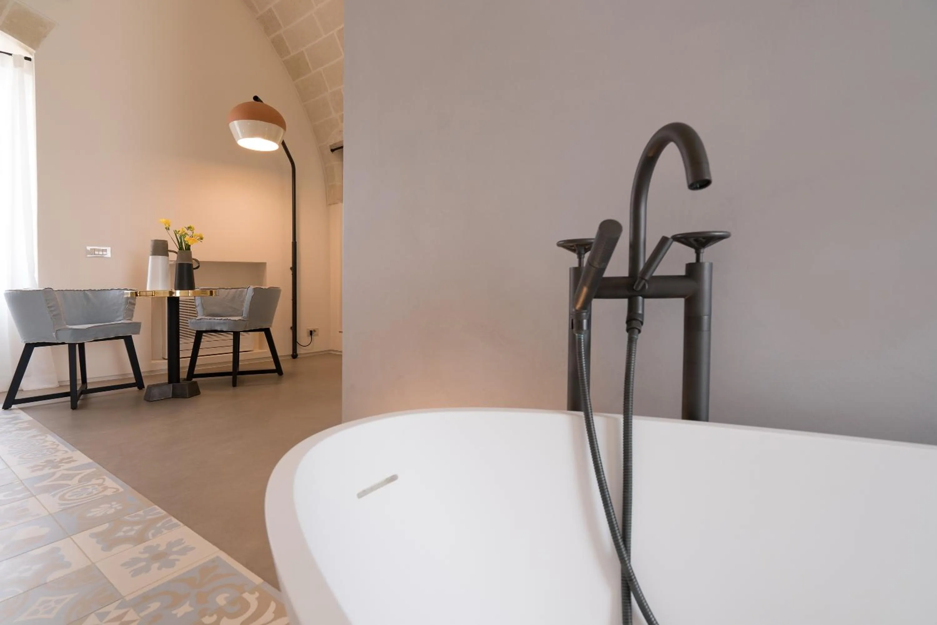 Living room, Bed in Masseria Amastuola Wine Resort