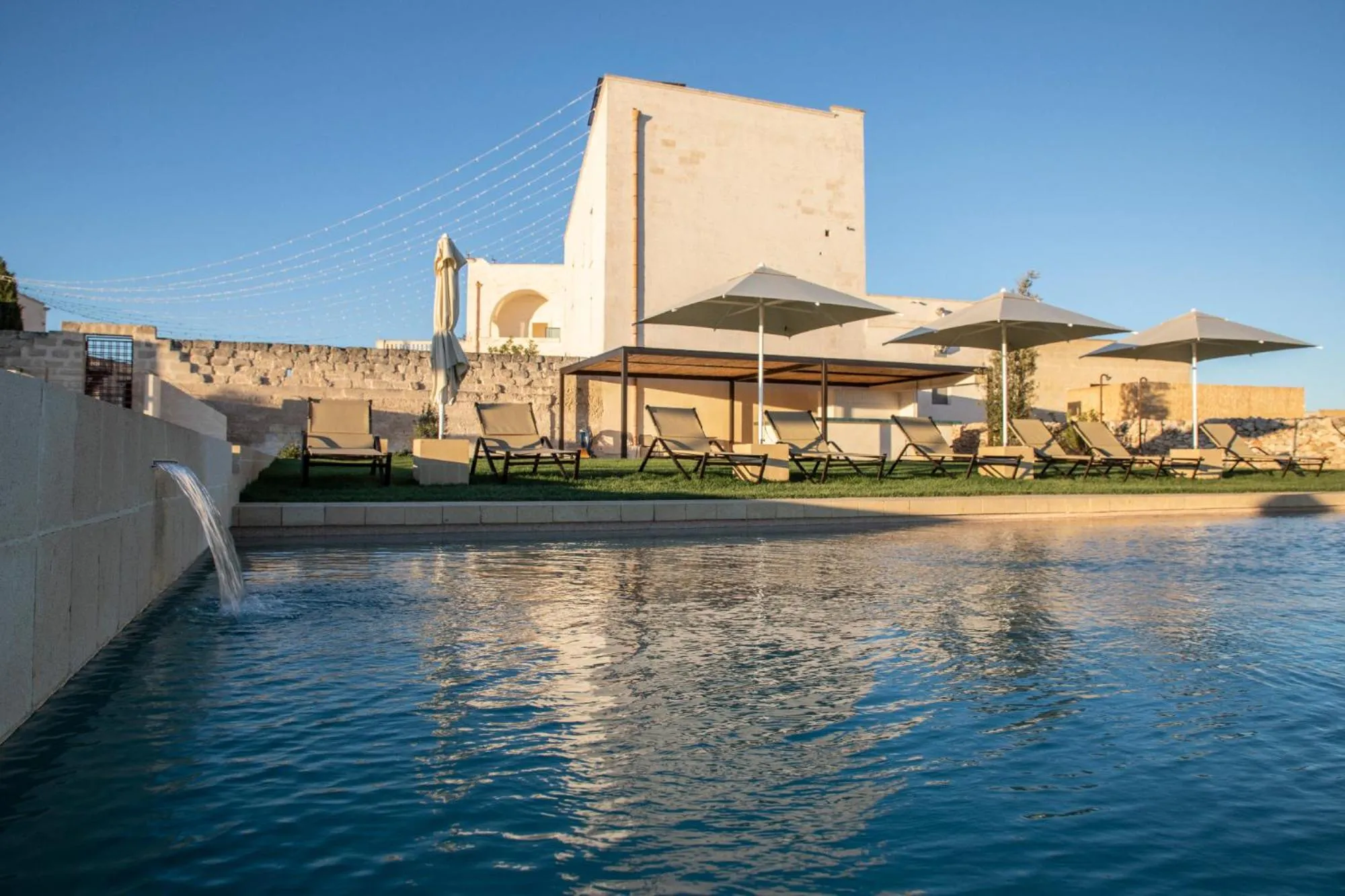 Pool view in Masseria Amastuola Wine Resort