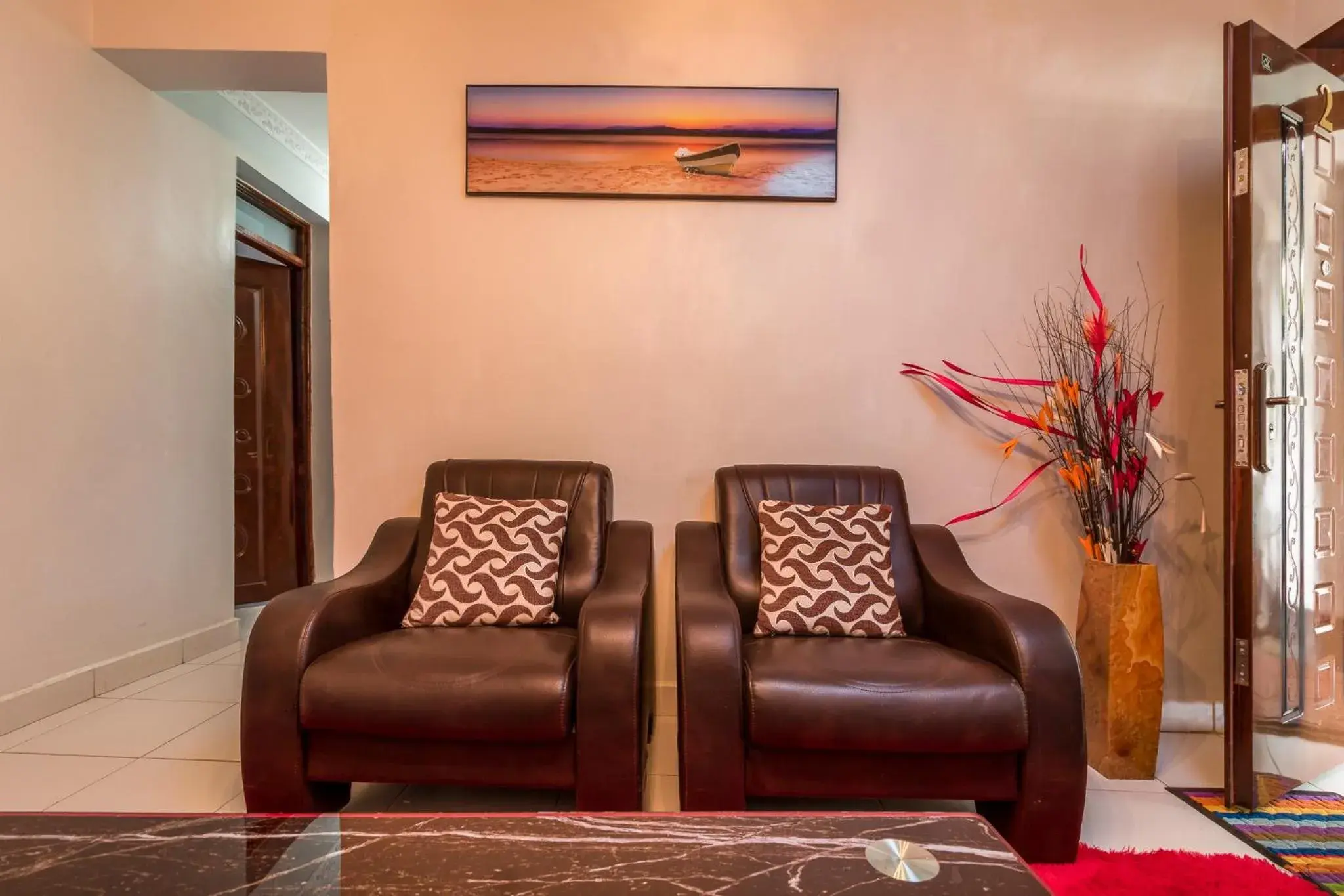 Living room in Javilla Eagles Safari Guest house Living room in Javilla Eagles Safari Guest house