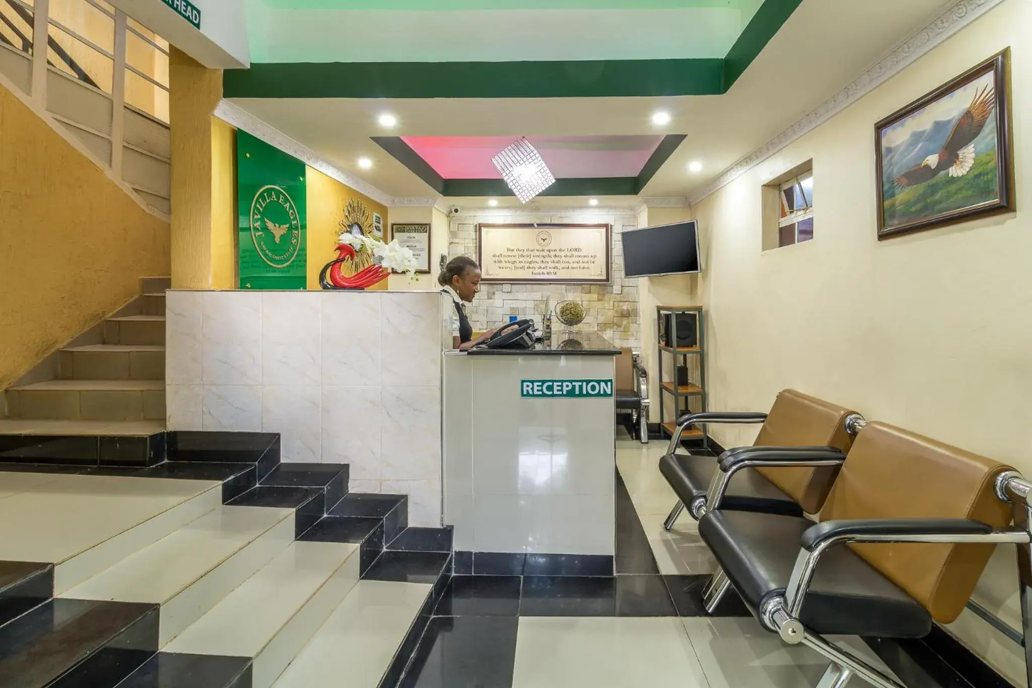 Lobby or reception in Javilla Eagles Safari Guest house Lobby or reception in Javilla Eagles Safari Guest house