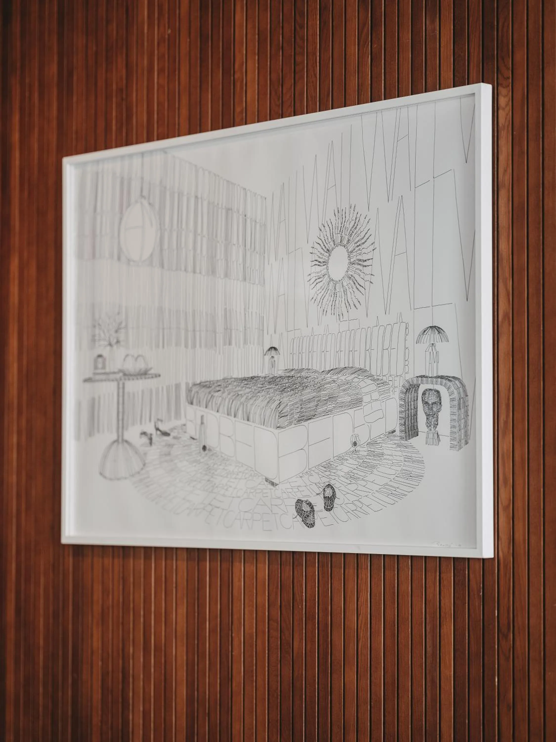 Decorative detail in Drawing Hotel