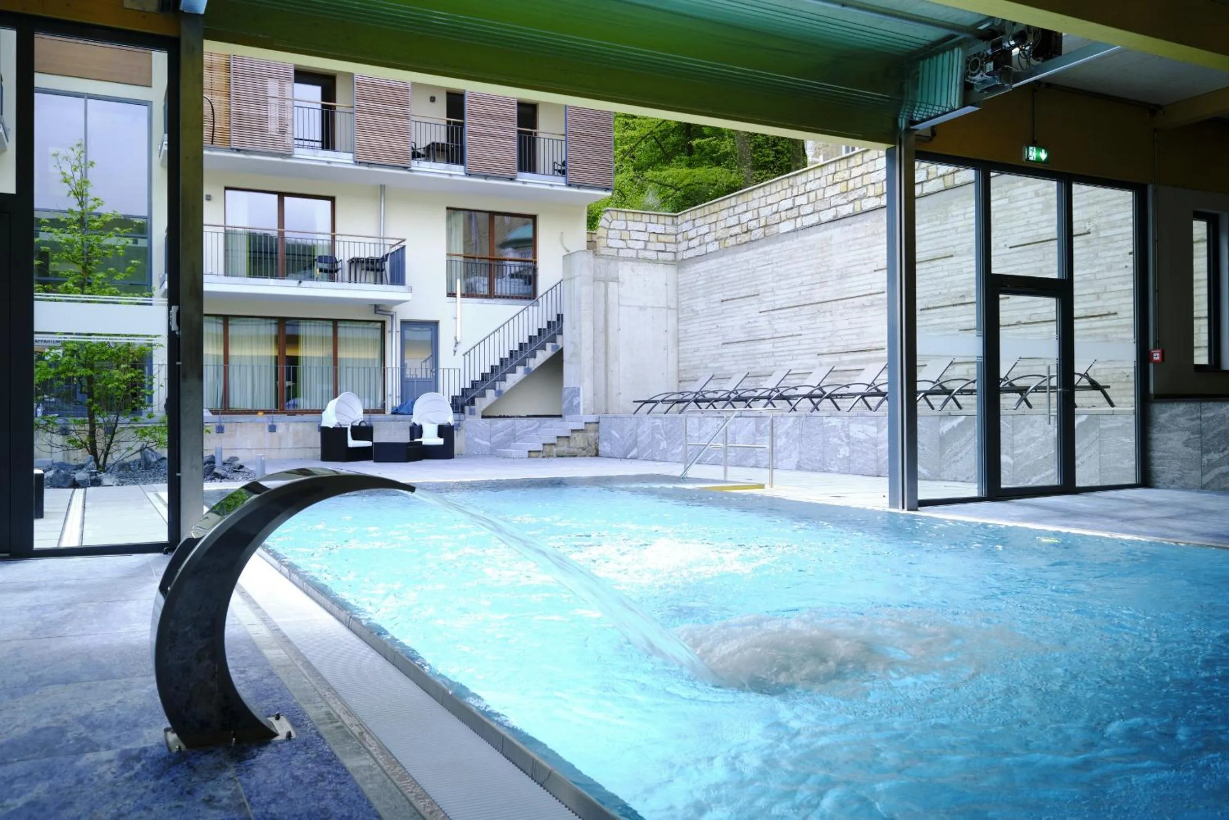 Pool view in Sonnenresort Ettershaus