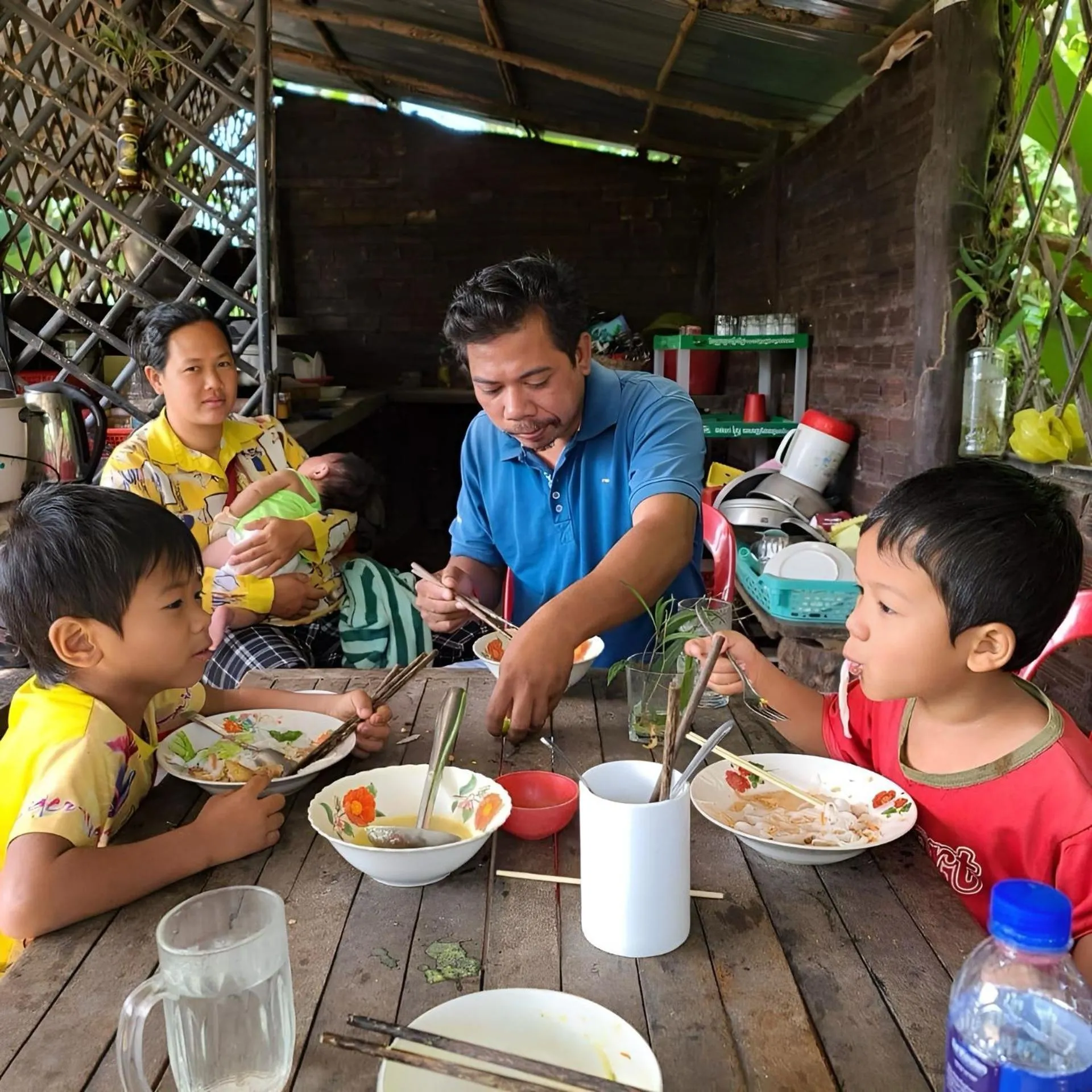 Kitchen or kitchenette in Phonluer Angkor Homestay SiemReap - Local Vibe
