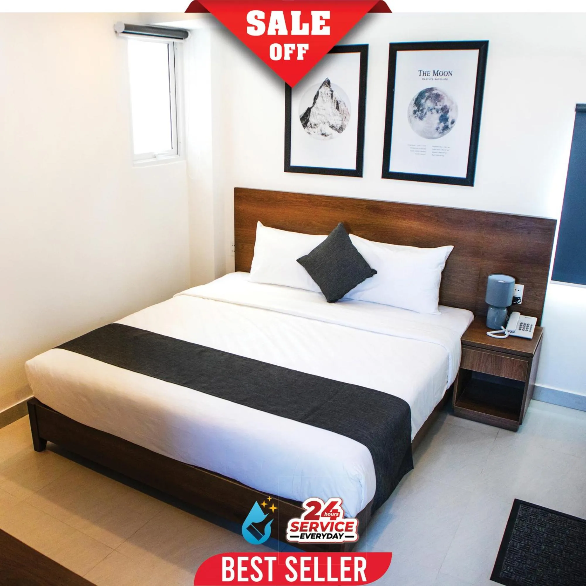 Bed in Robin Hotel Danang