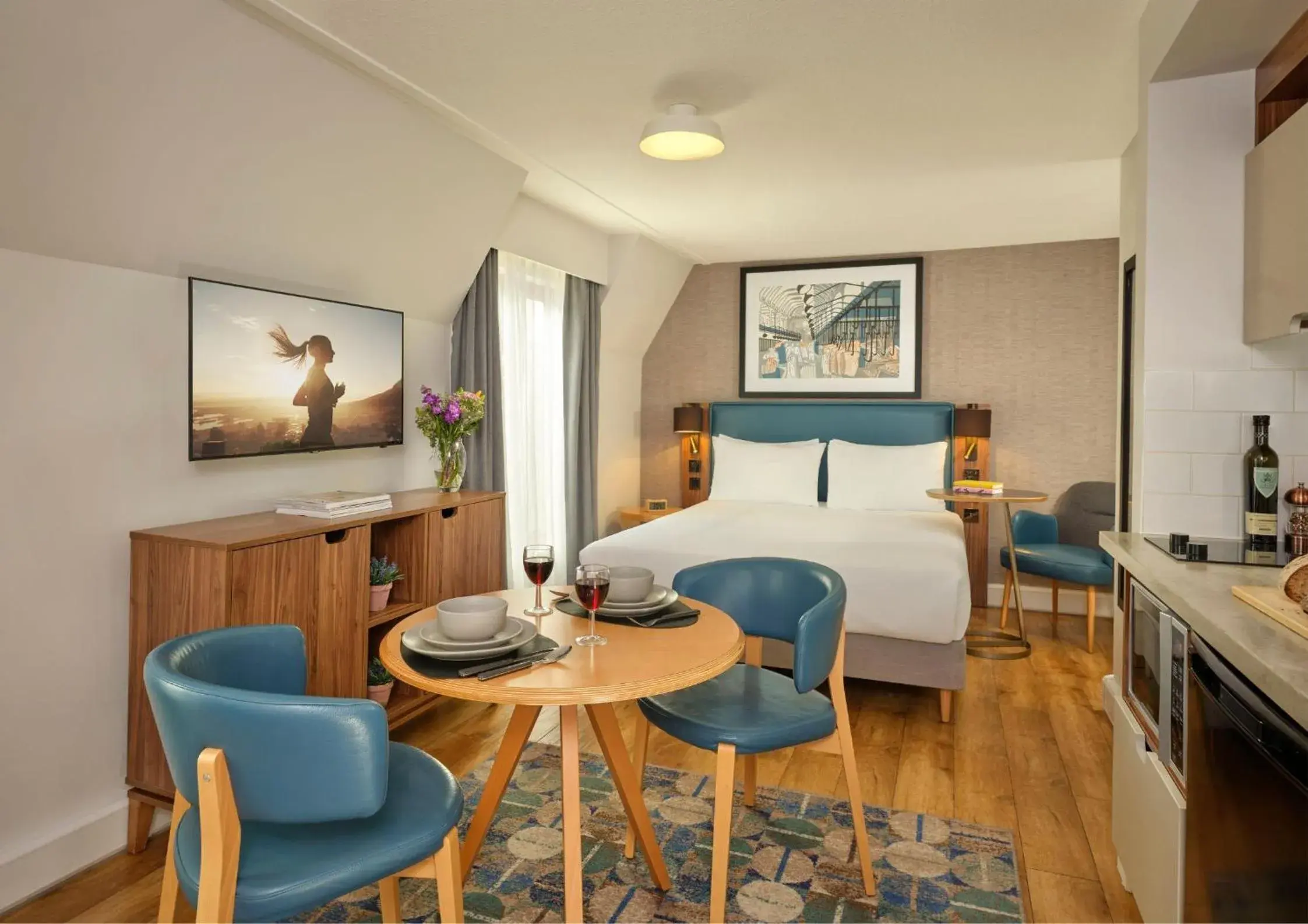 Bed in Citadines Barbican London Bed in Citadines Barbican London