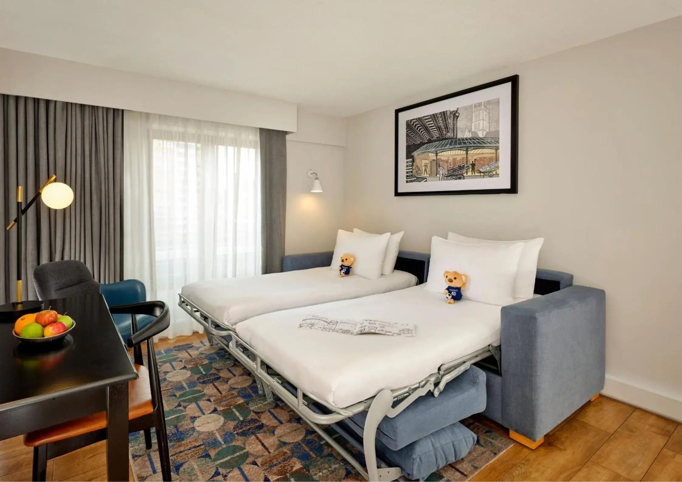 Bed in Citadines Barbican London Bed in Citadines Barbican London