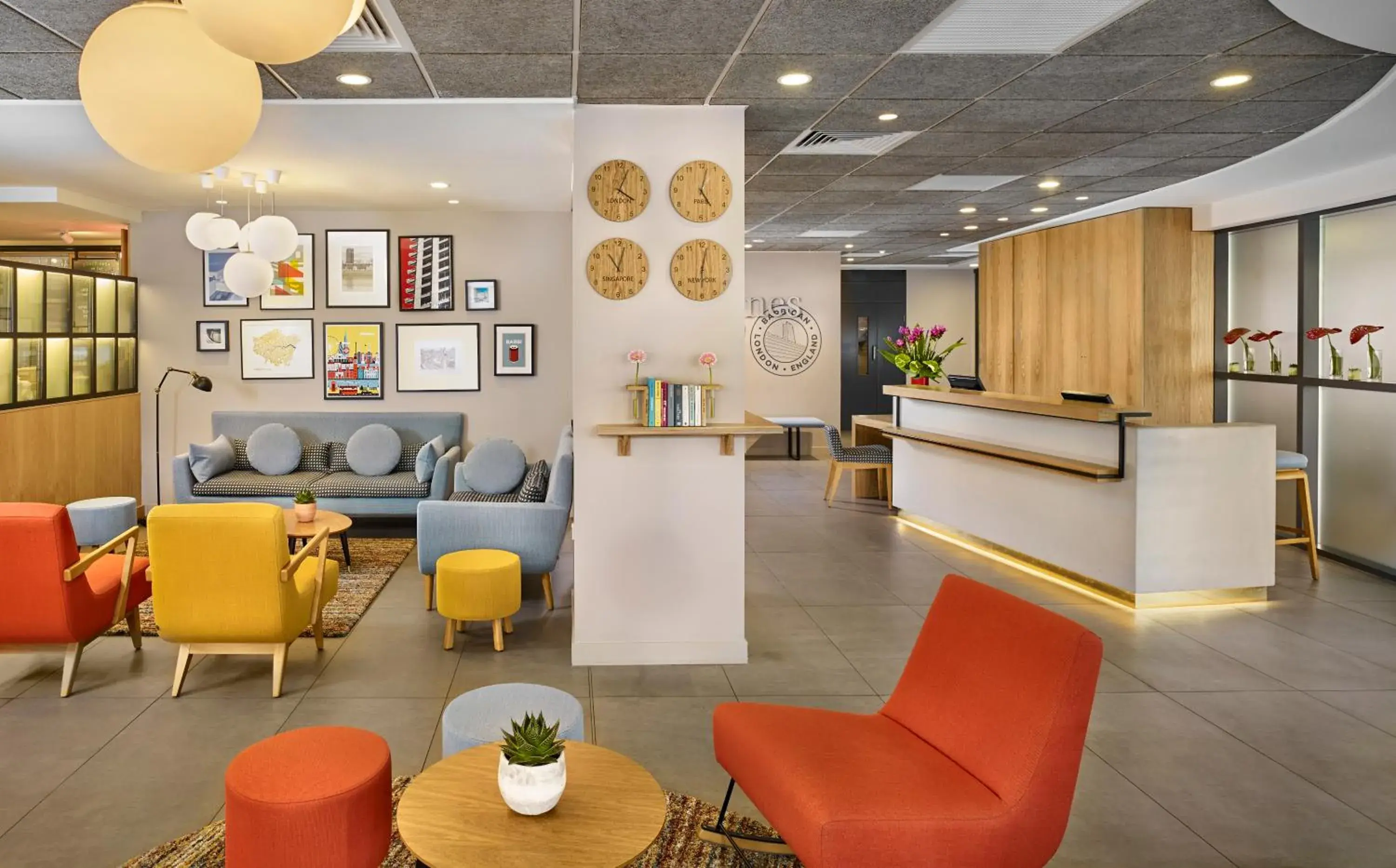 Lobby or reception in Citadines Barbican London Lobby or reception in Citadines Barbican London