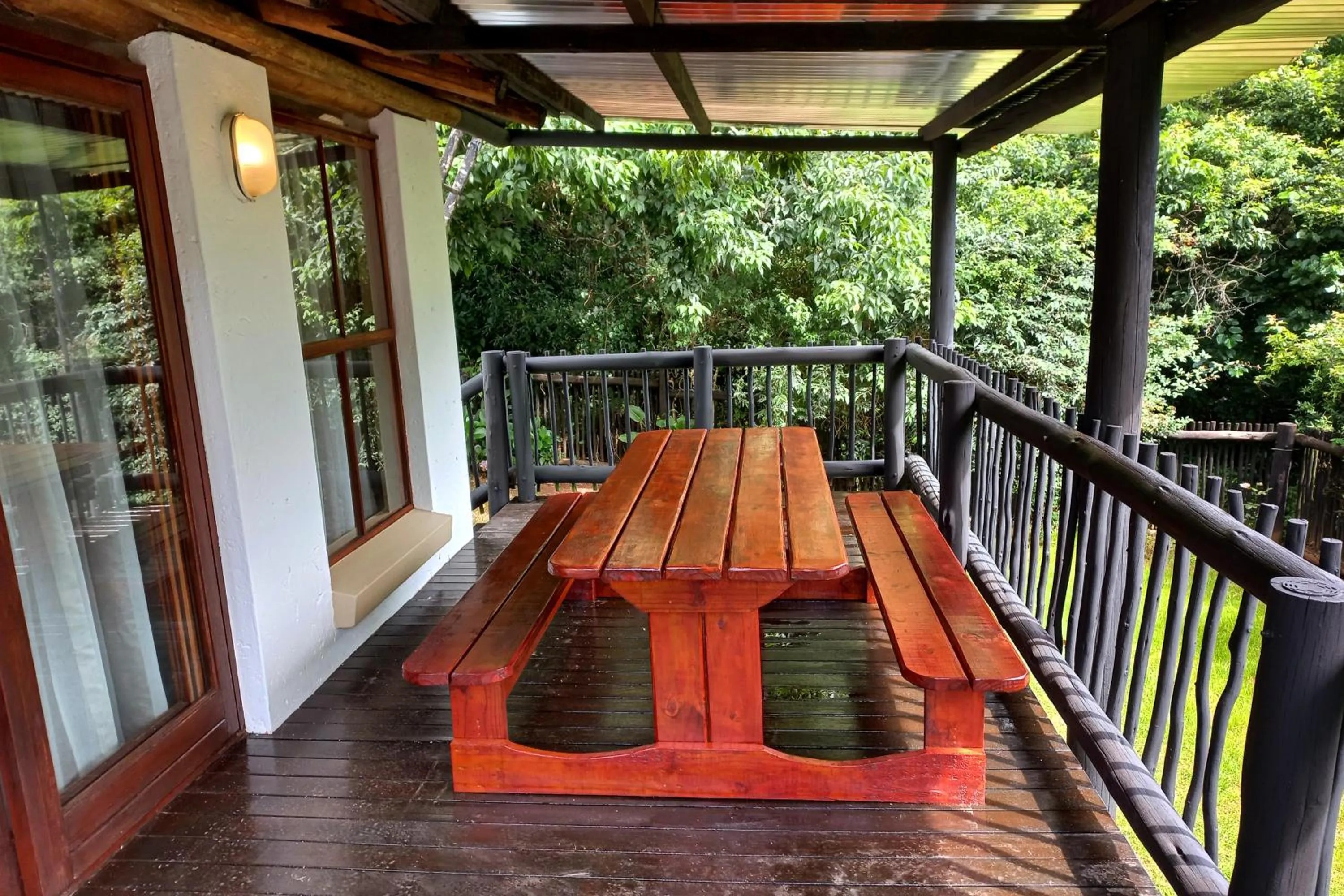 Patio in Mount Sheba Rainforest Hotel - Mountain Spring Water
