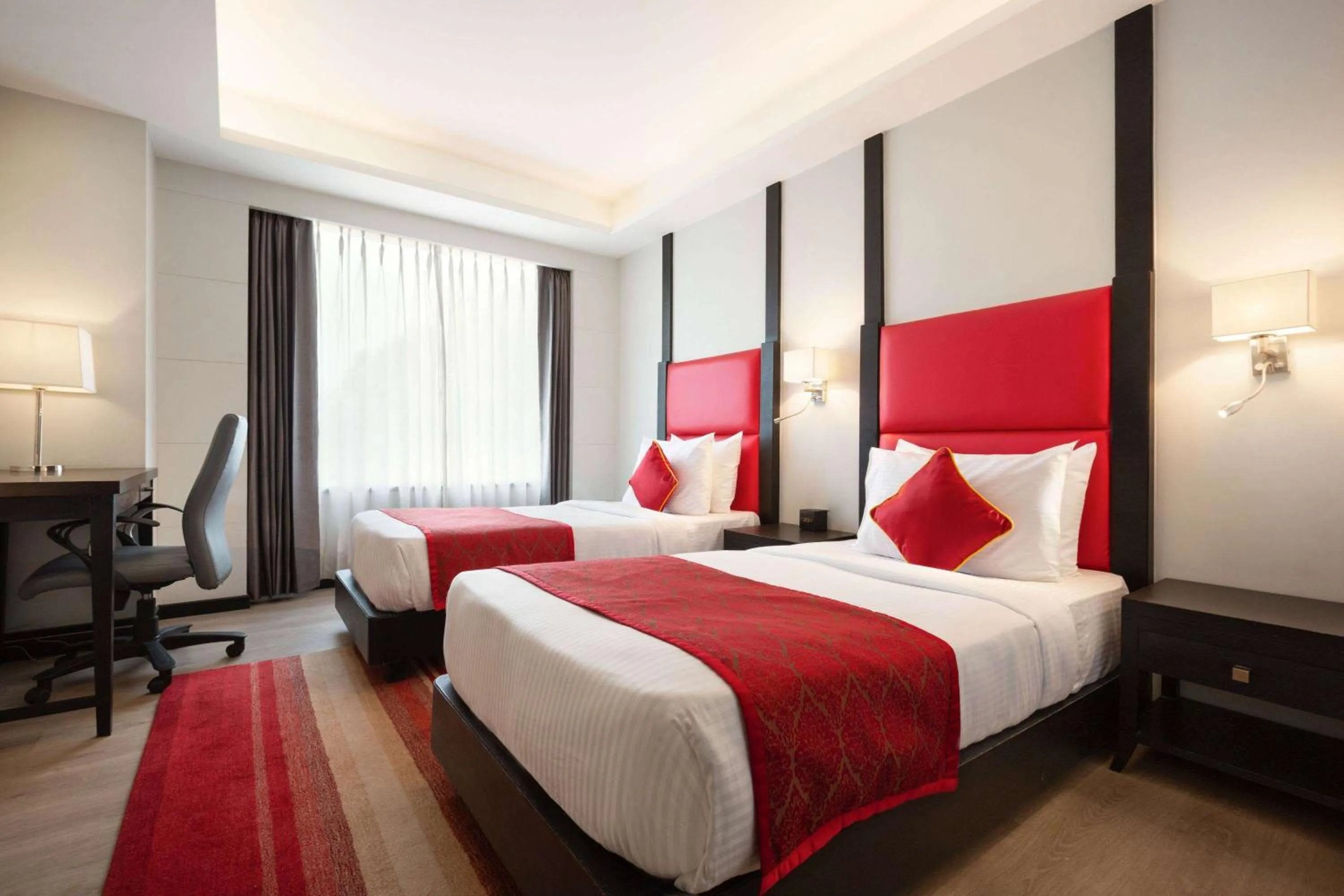 Bed in Ramada Encore Jalandhar