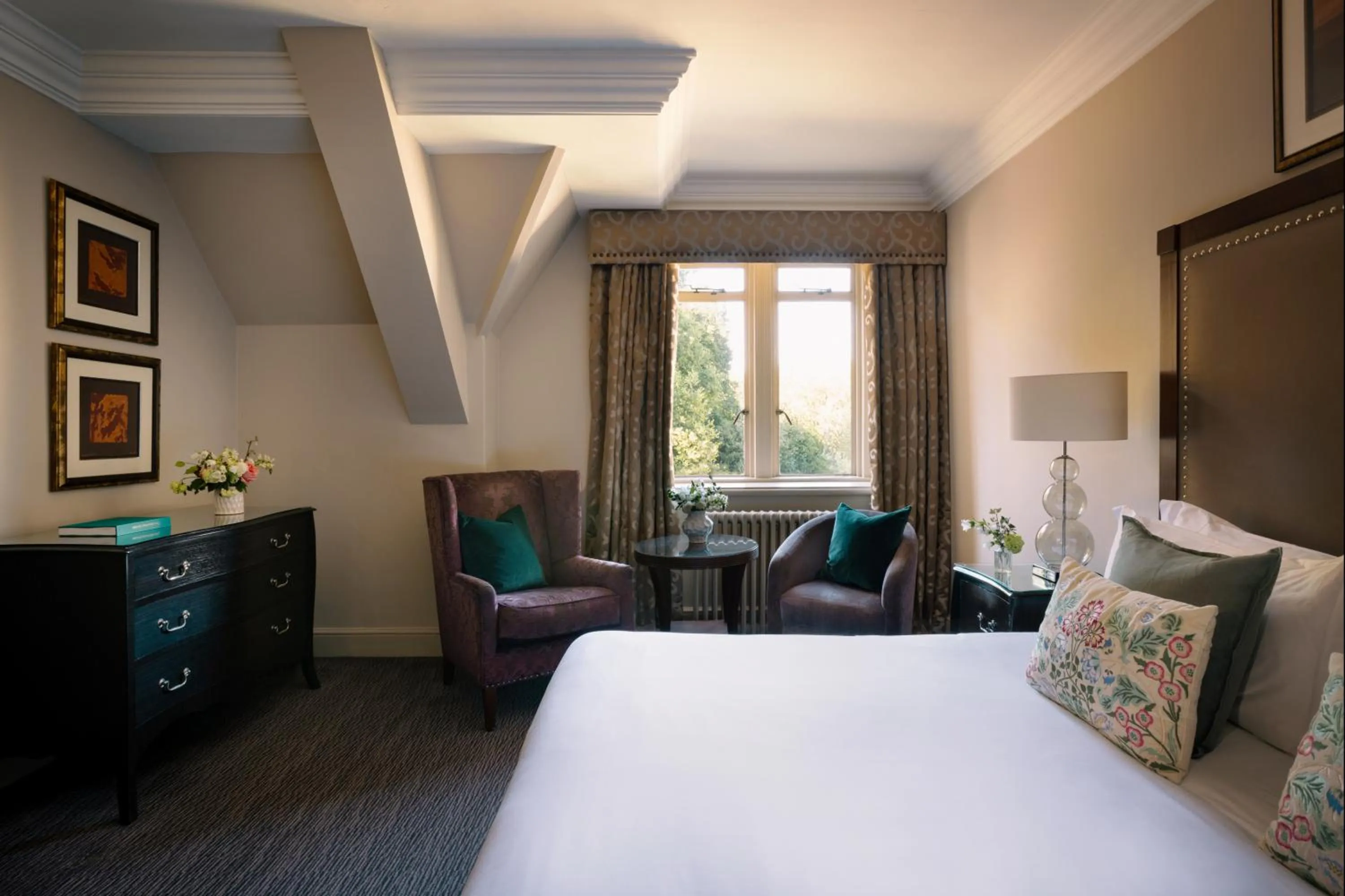 Bedroom, Bed in Nutfield Priory Hotel & Spa