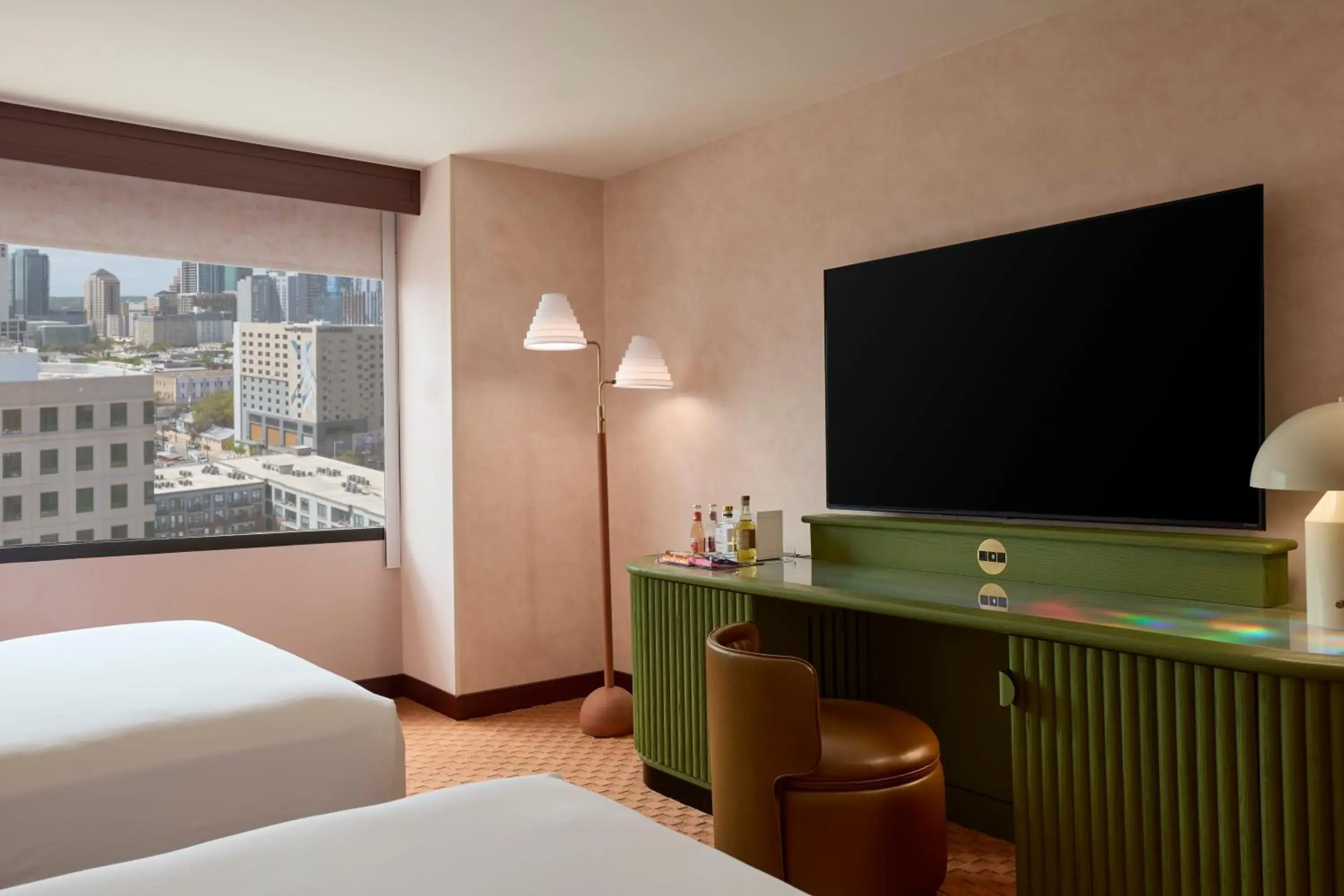 Queen Room with Two Queen Beds - High Floor in Downright Austin, A Renaissance Hotel Queen Room with Two Queen Beds - High Floor in Downright Austin, A Renaissance Hotel