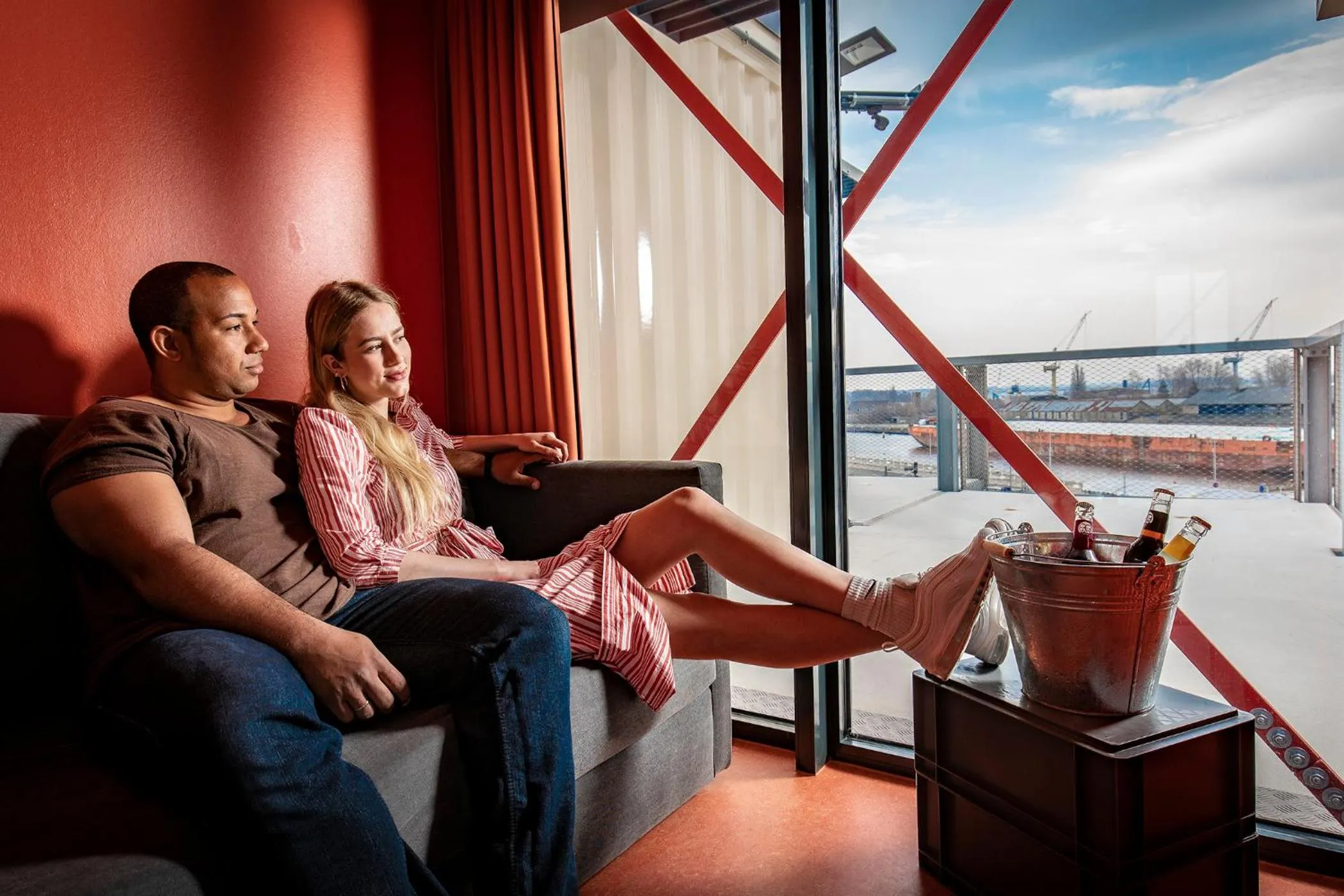 Living room in DOCK INN Hostel Warnemünde