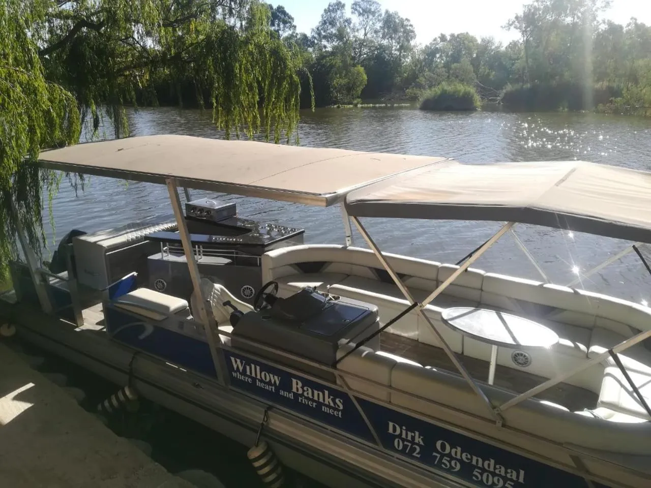 River view in Willow Banks Lodge