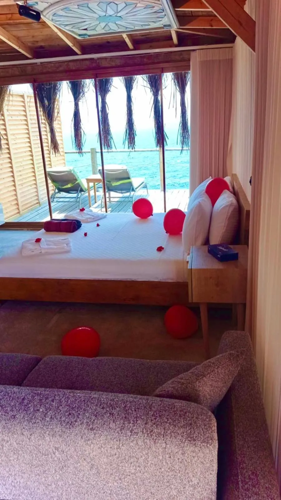 Bed in Mandalina Suites