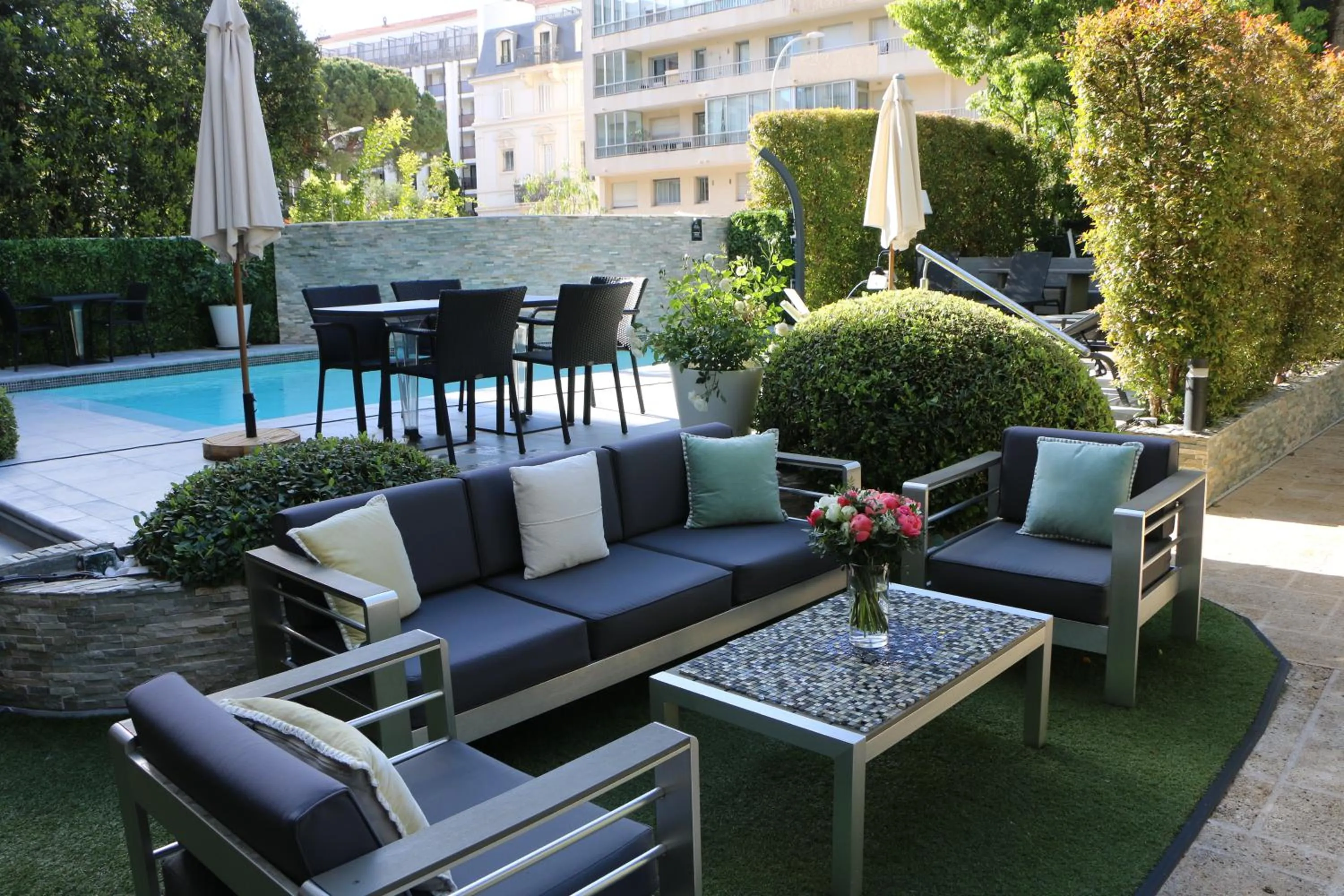 Garden in Hôtel Victoria