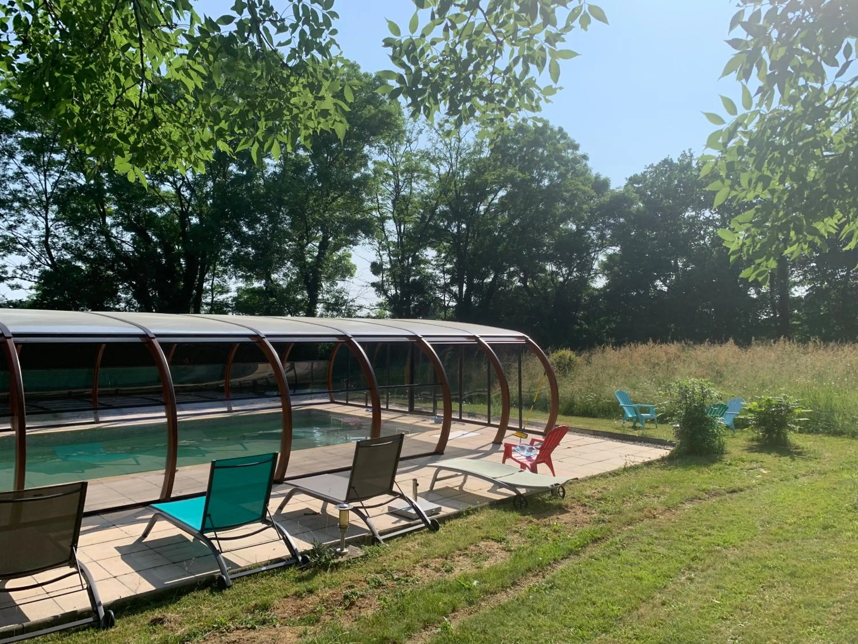 Swimming pool in La ferme d'aristide
