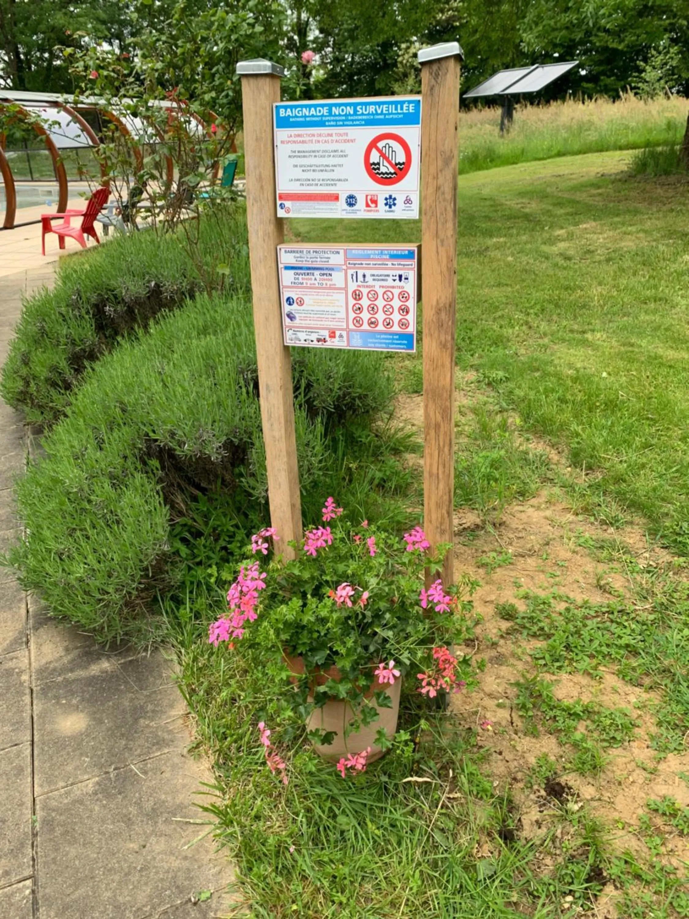Swimming pool in La ferme d'aristide