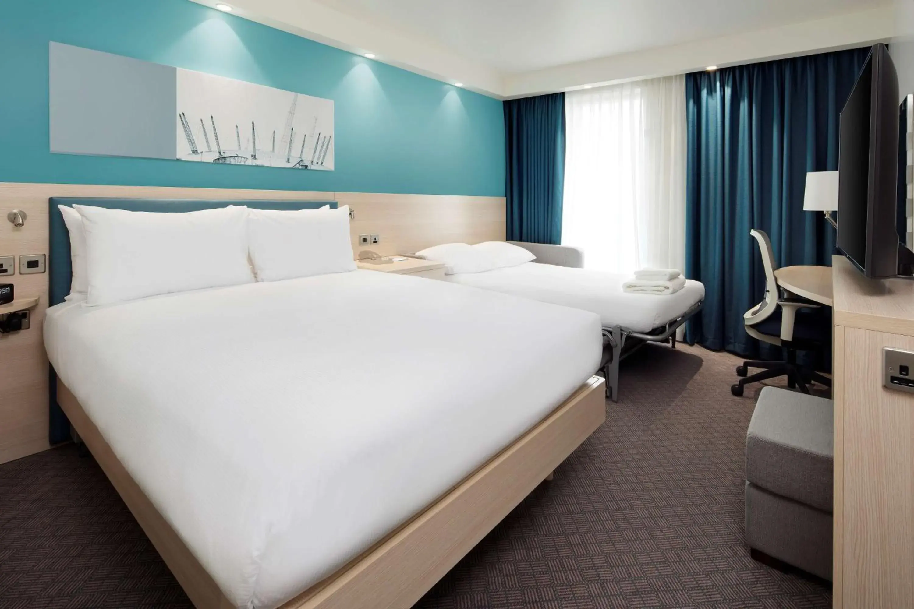 Bed in Hampton By Hilton London Docklands Bed in Hampton By Hilton London Docklands