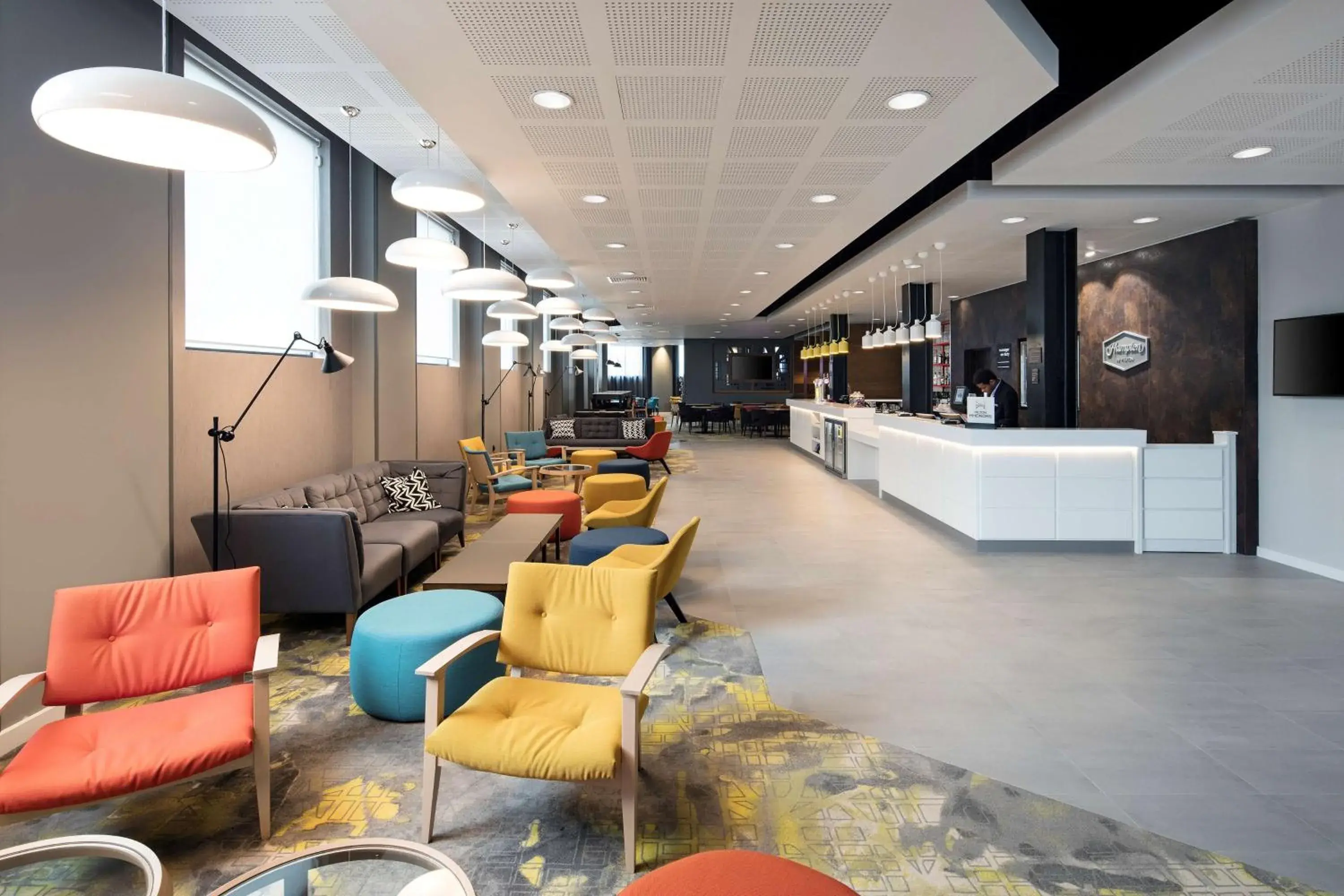 Lobby or reception in Hampton By Hilton London Docklands Lobby or reception in Hampton By Hilton London Docklands