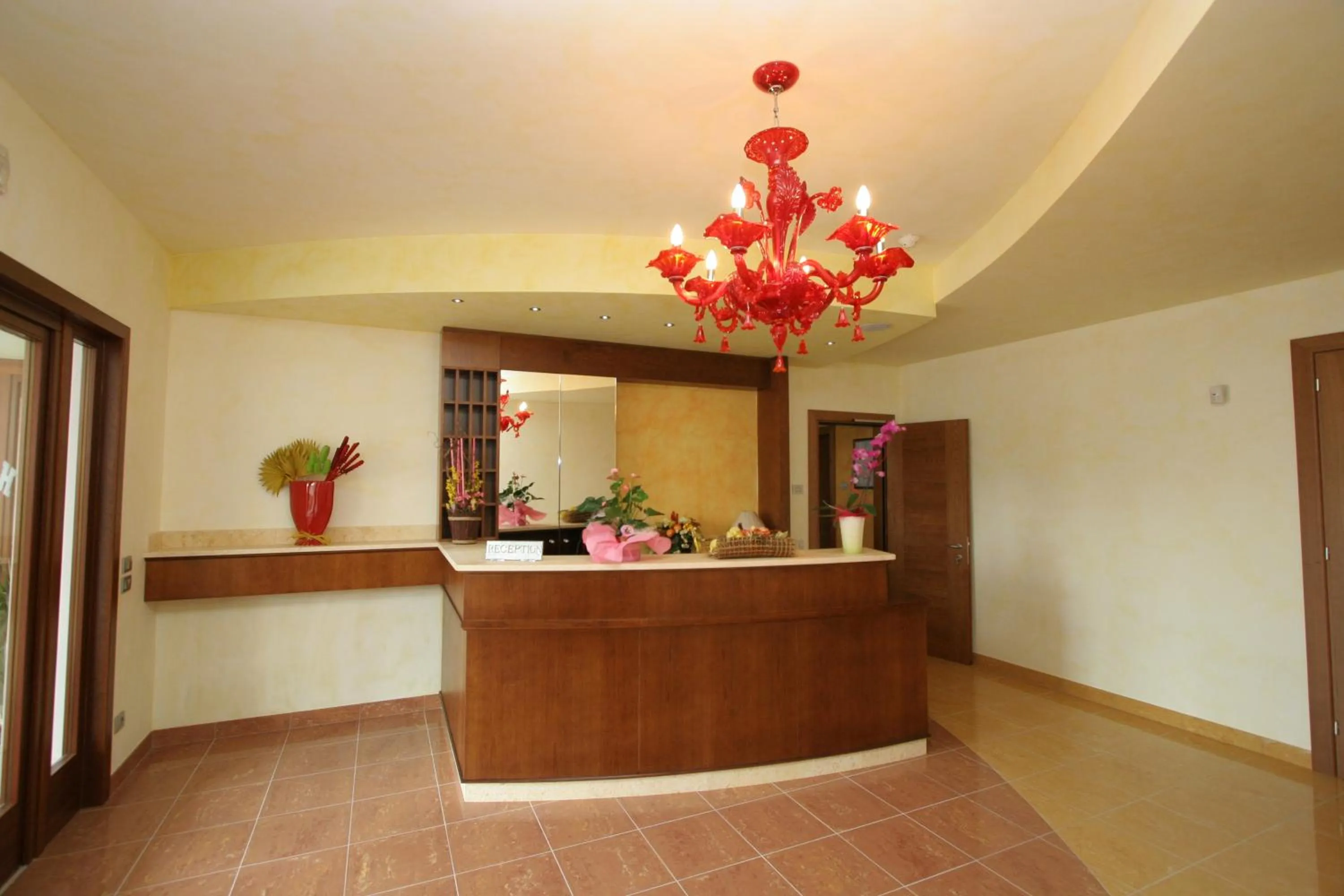 Lobby or reception in Hotel Alla Croce