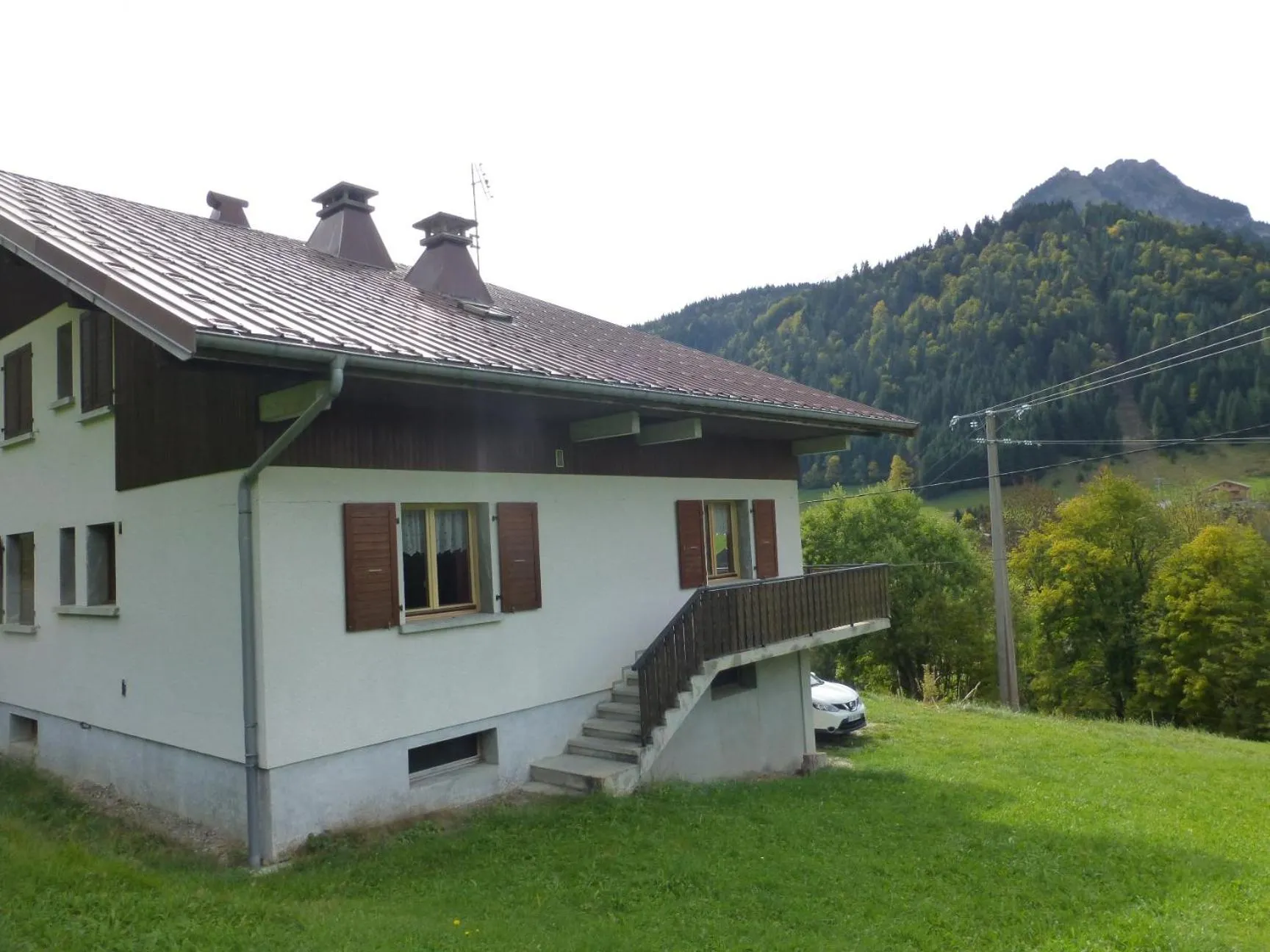 Garden view in Le Fayet d'en haut