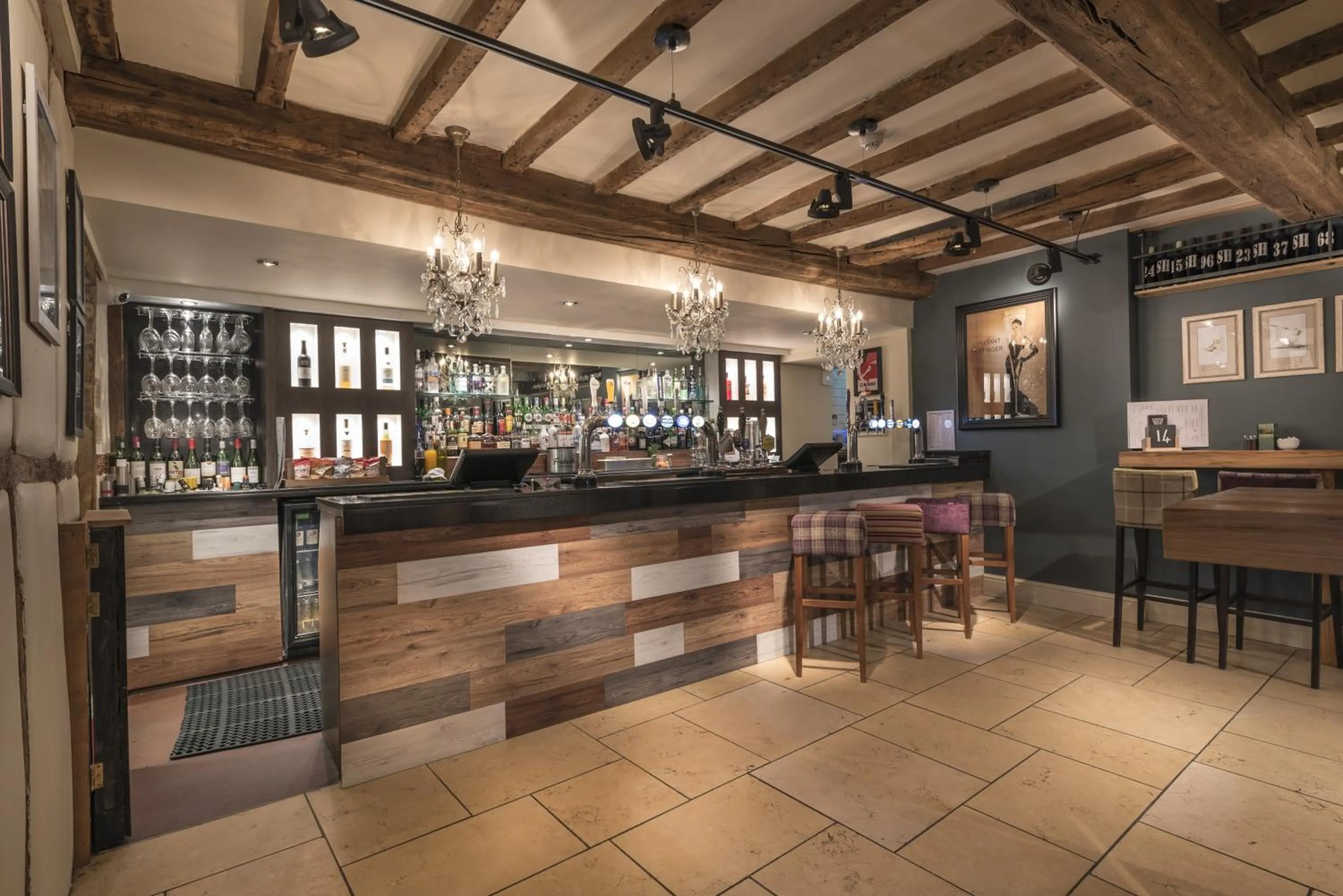 Lounge or bar in The Swan Hotel, Stafford, Staffordshire - The Coaching Inn Group