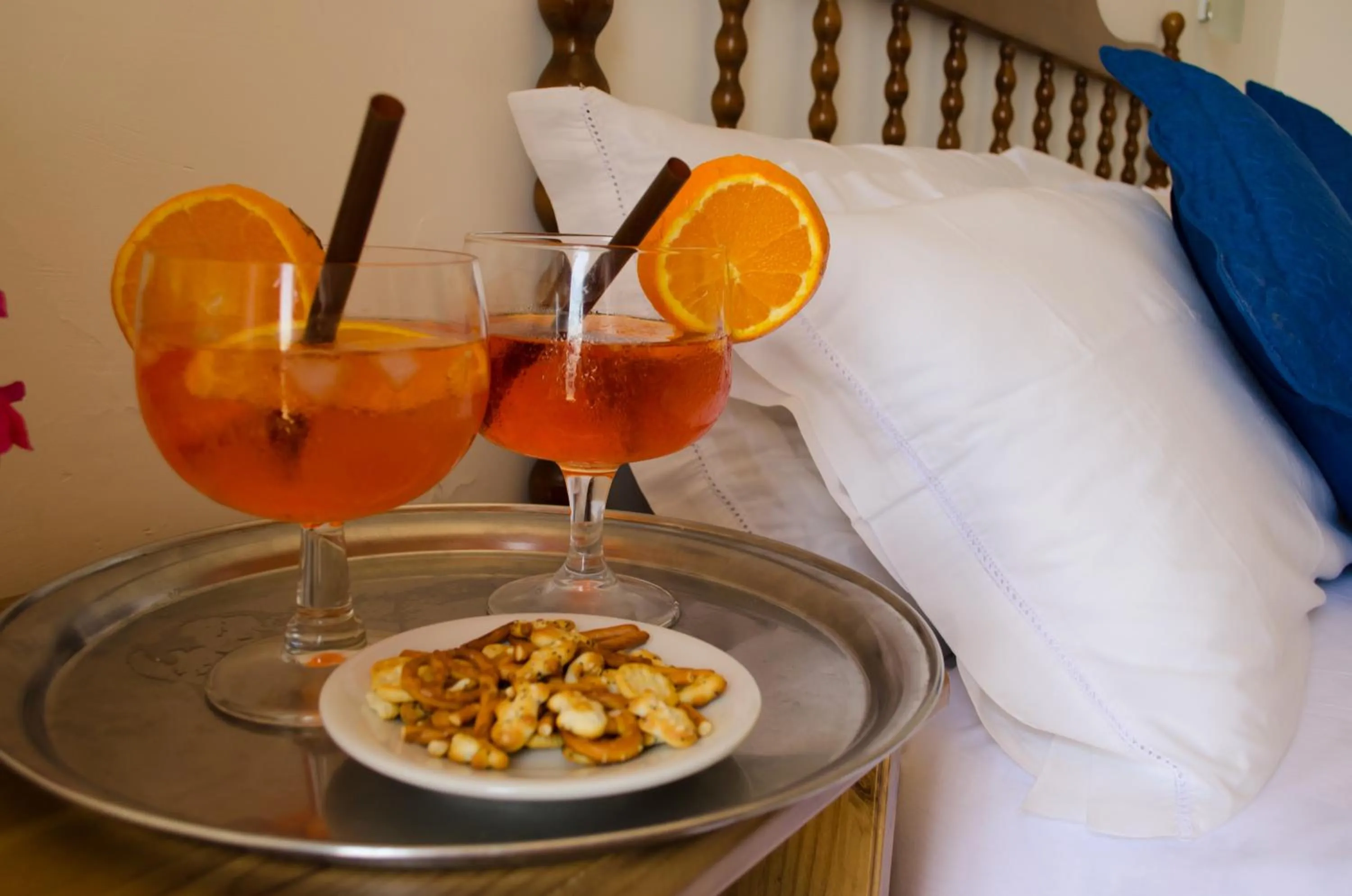 Decorative detail, Bed in Hotel Angelino
