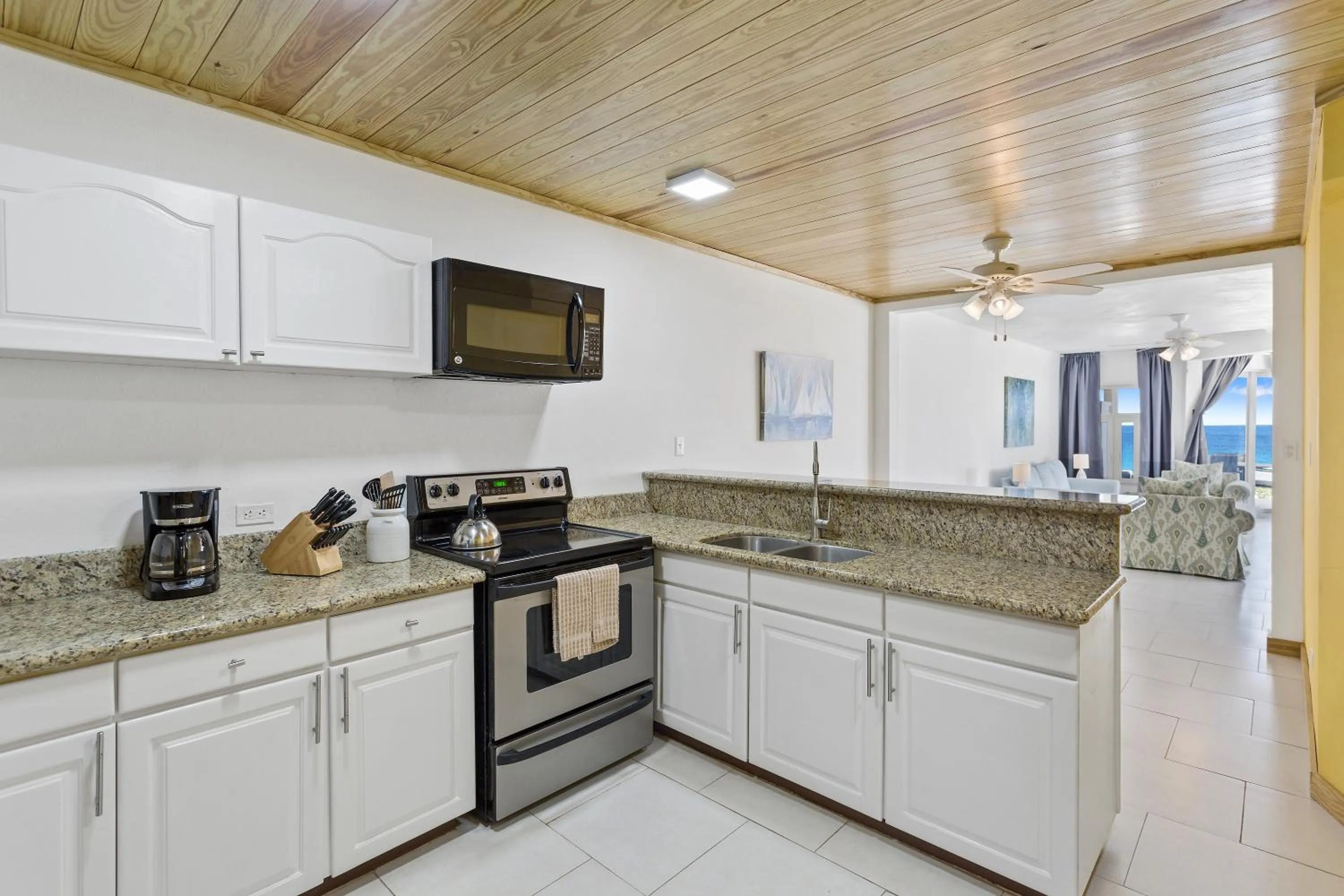 Kitchen or kitchenette in Turtle's Nest Beach Resort