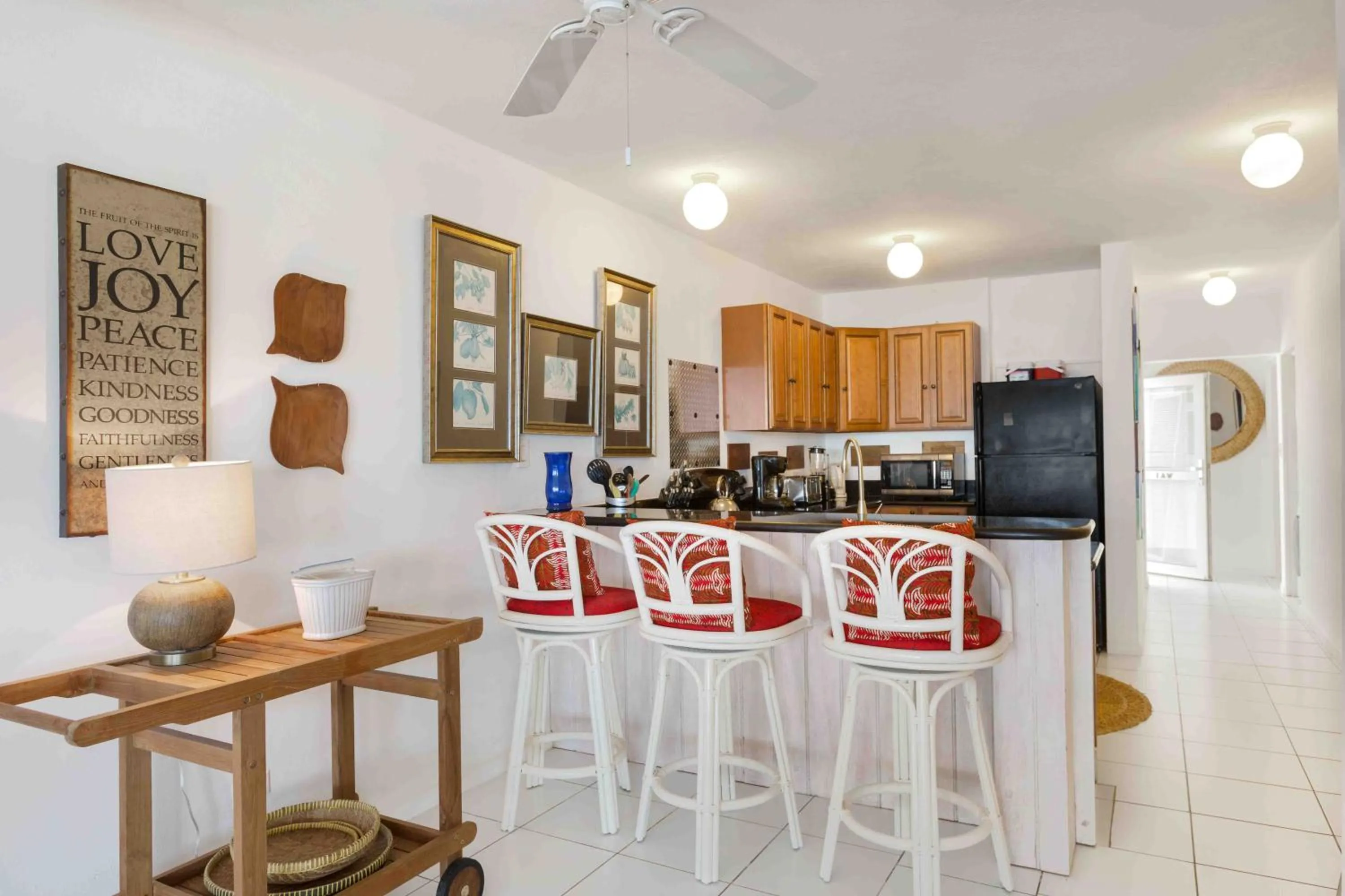 Kitchen or kitchenette in Turtle's Nest Beach Resort