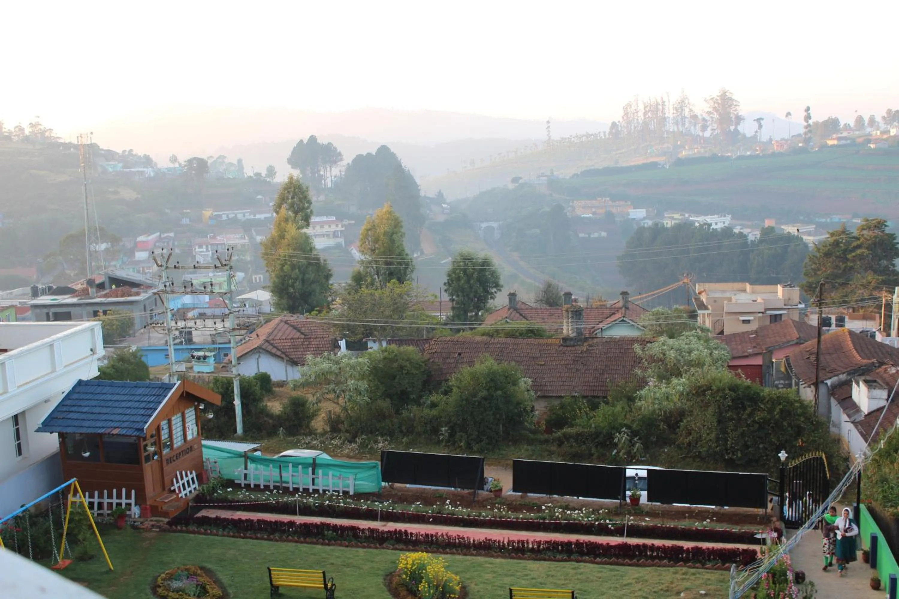 Garden view in Drizzle Drop Inn