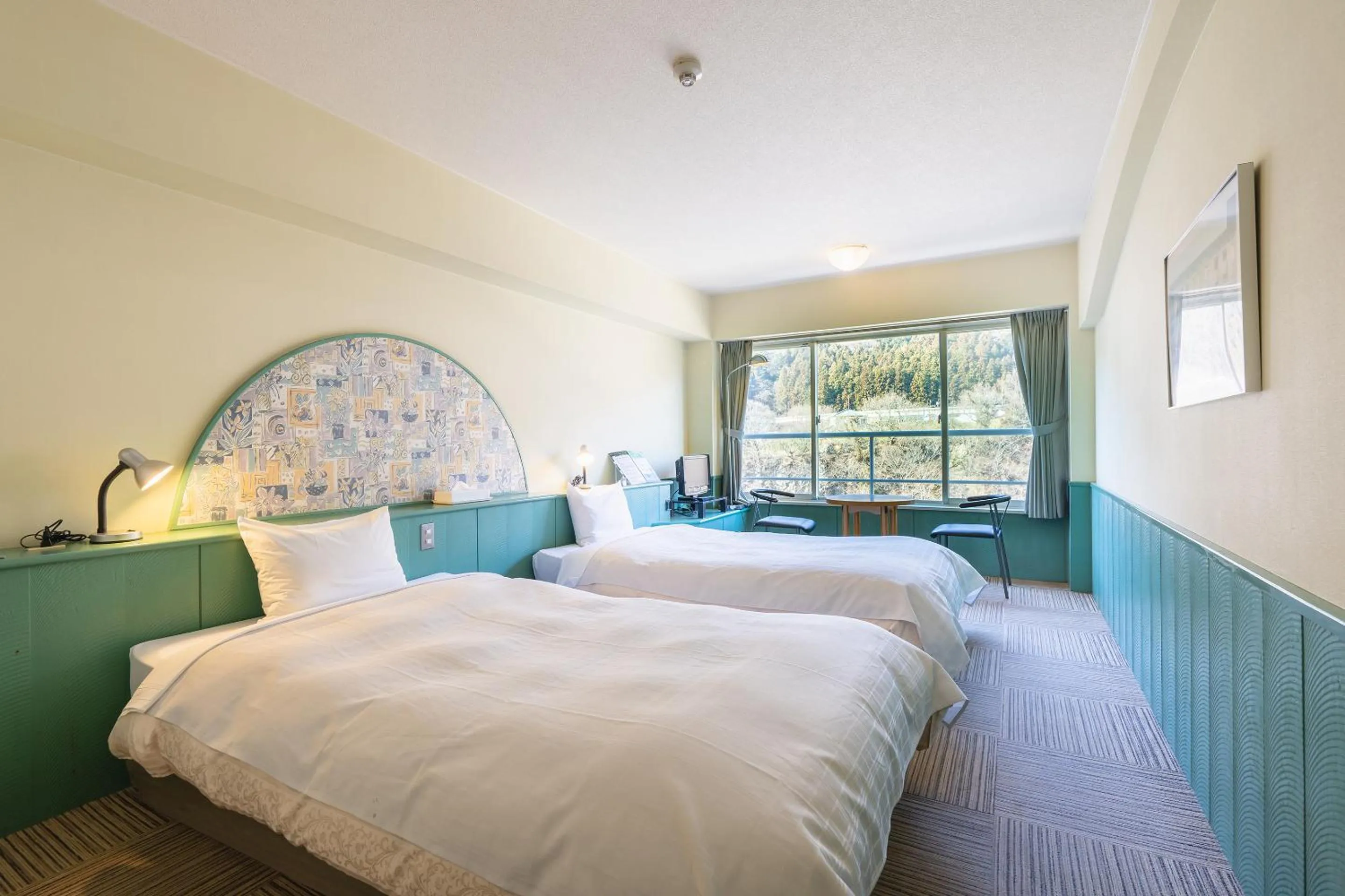 Bed in Tabist Kinugawa Park Cottage