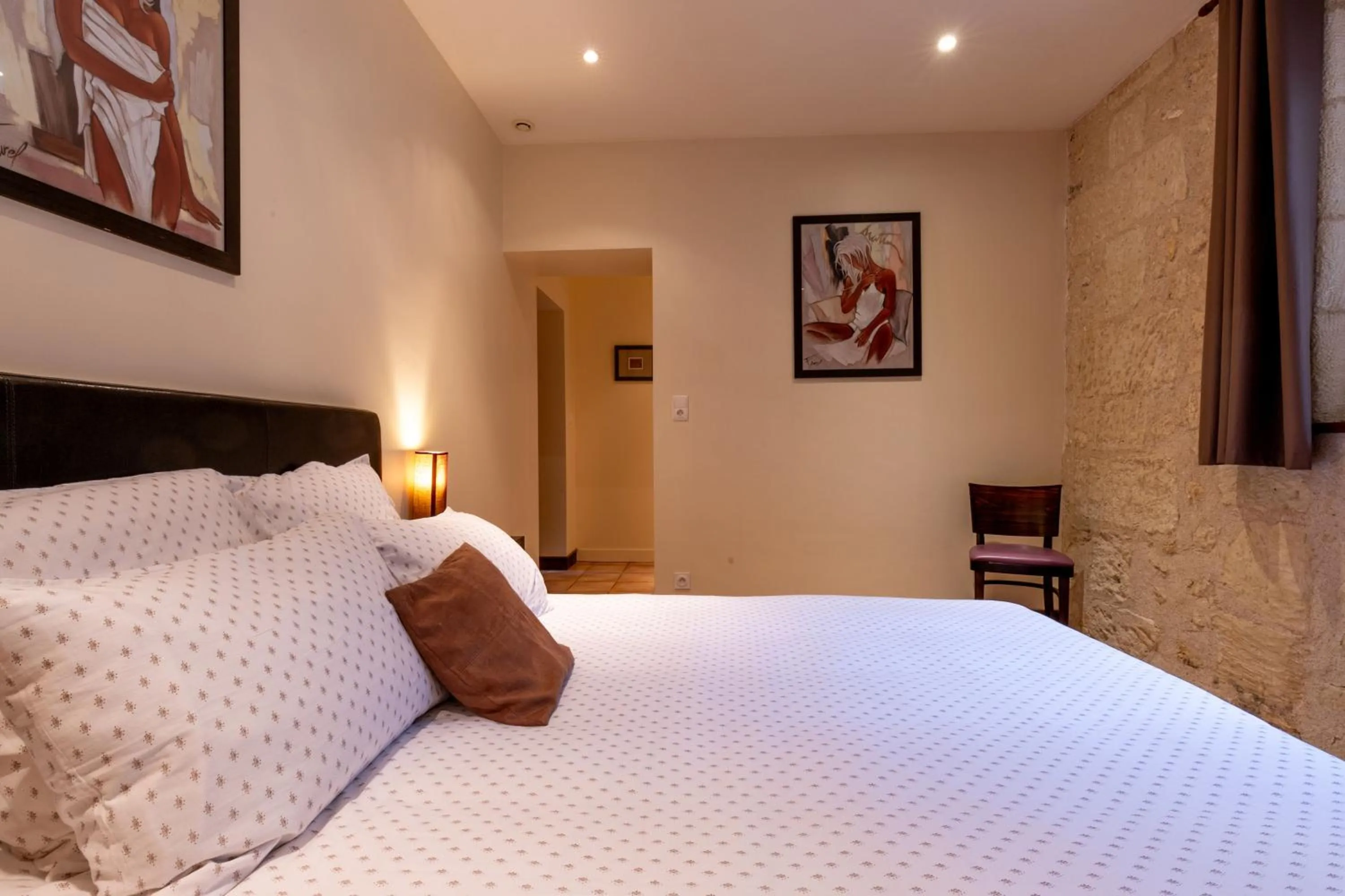 Bed in Gîtes de la Bigauderie