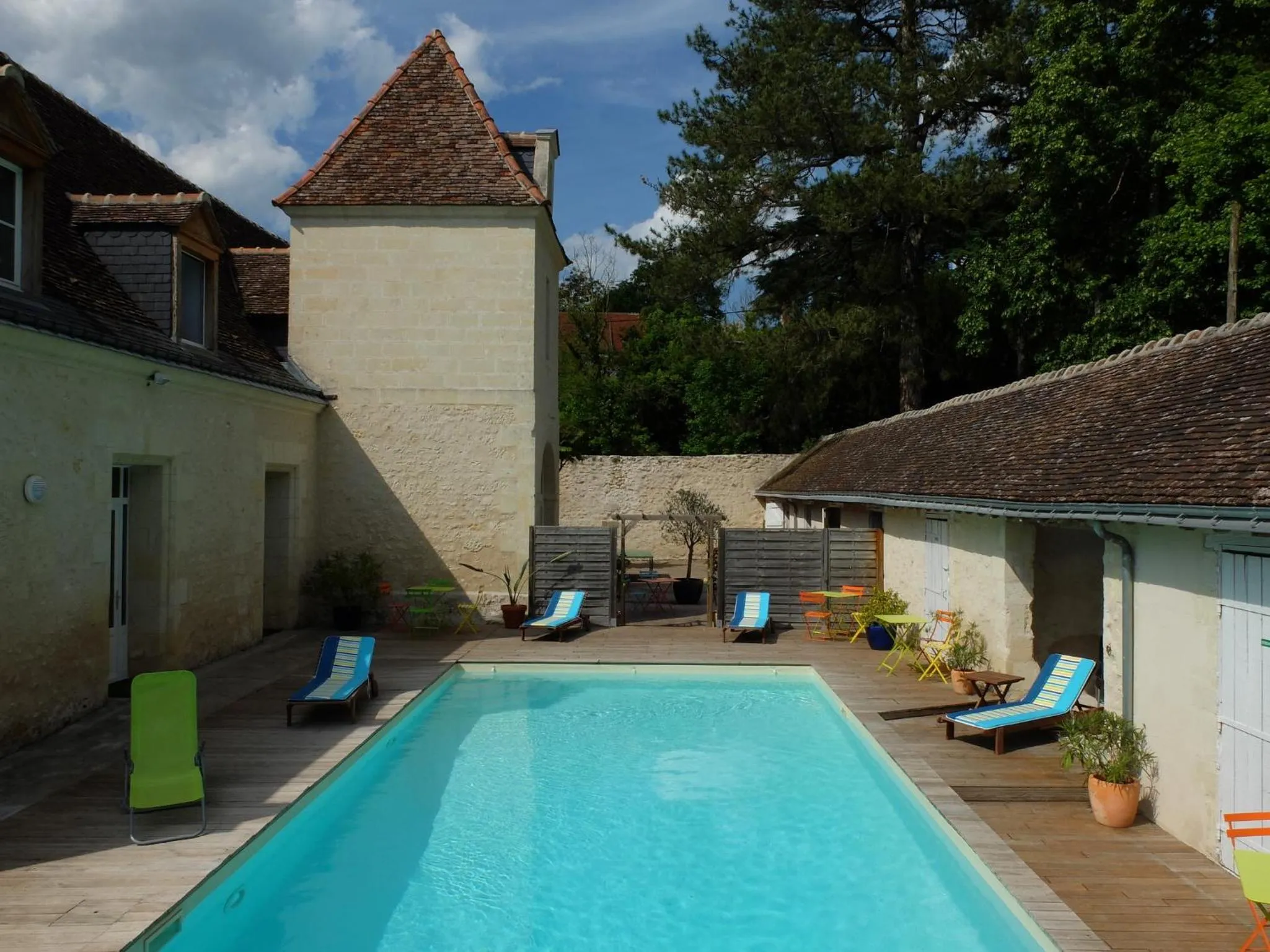Swimming pool in Gîtes de la Bigauderie