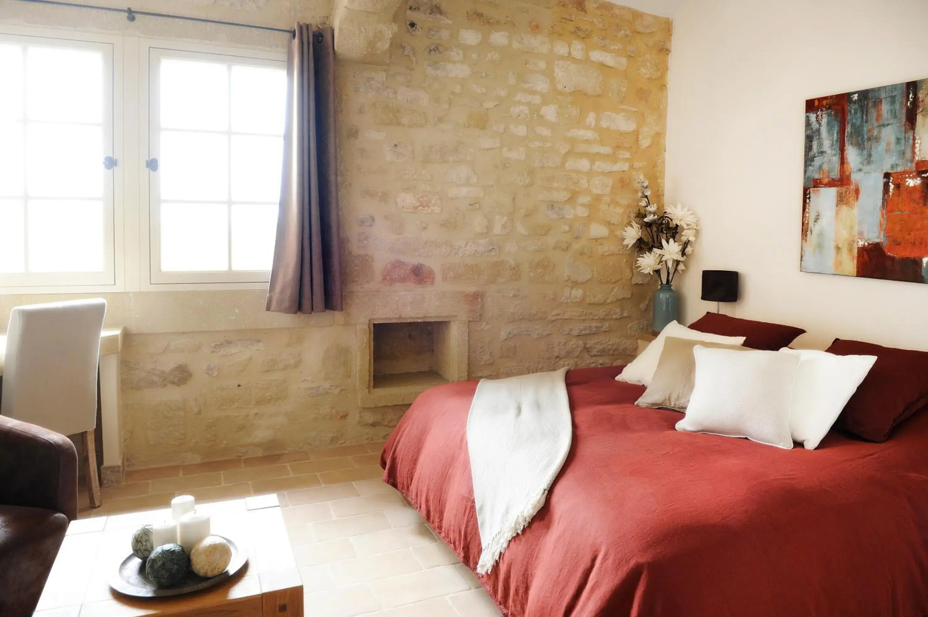 Bedroom, Bed in Château de Pondres Bedroom, Bed in Château de Pondres