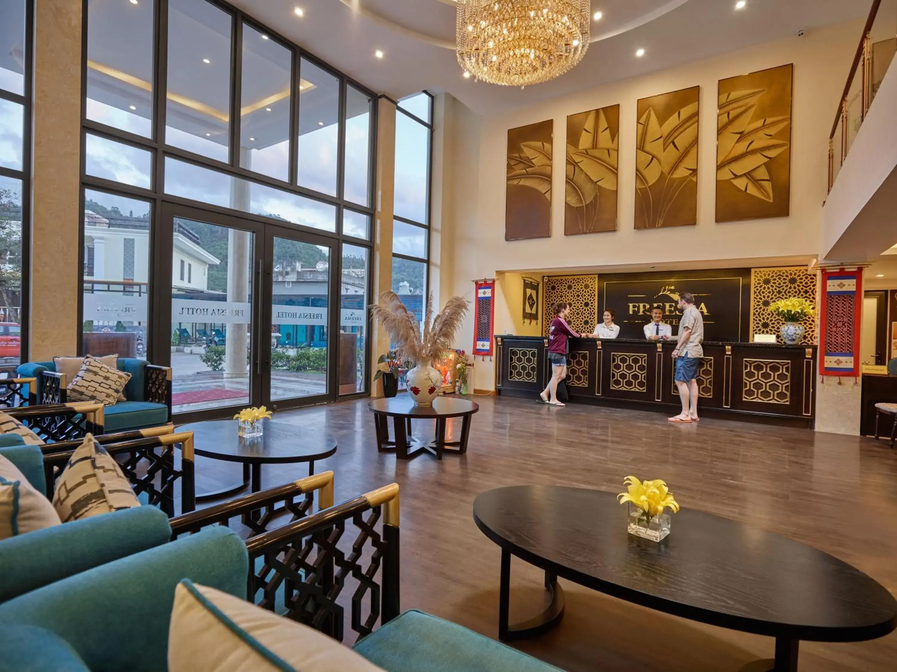 Lobby or reception in Sapa Freesia Hotel Lobby or reception in Sapa Freesia Hotel