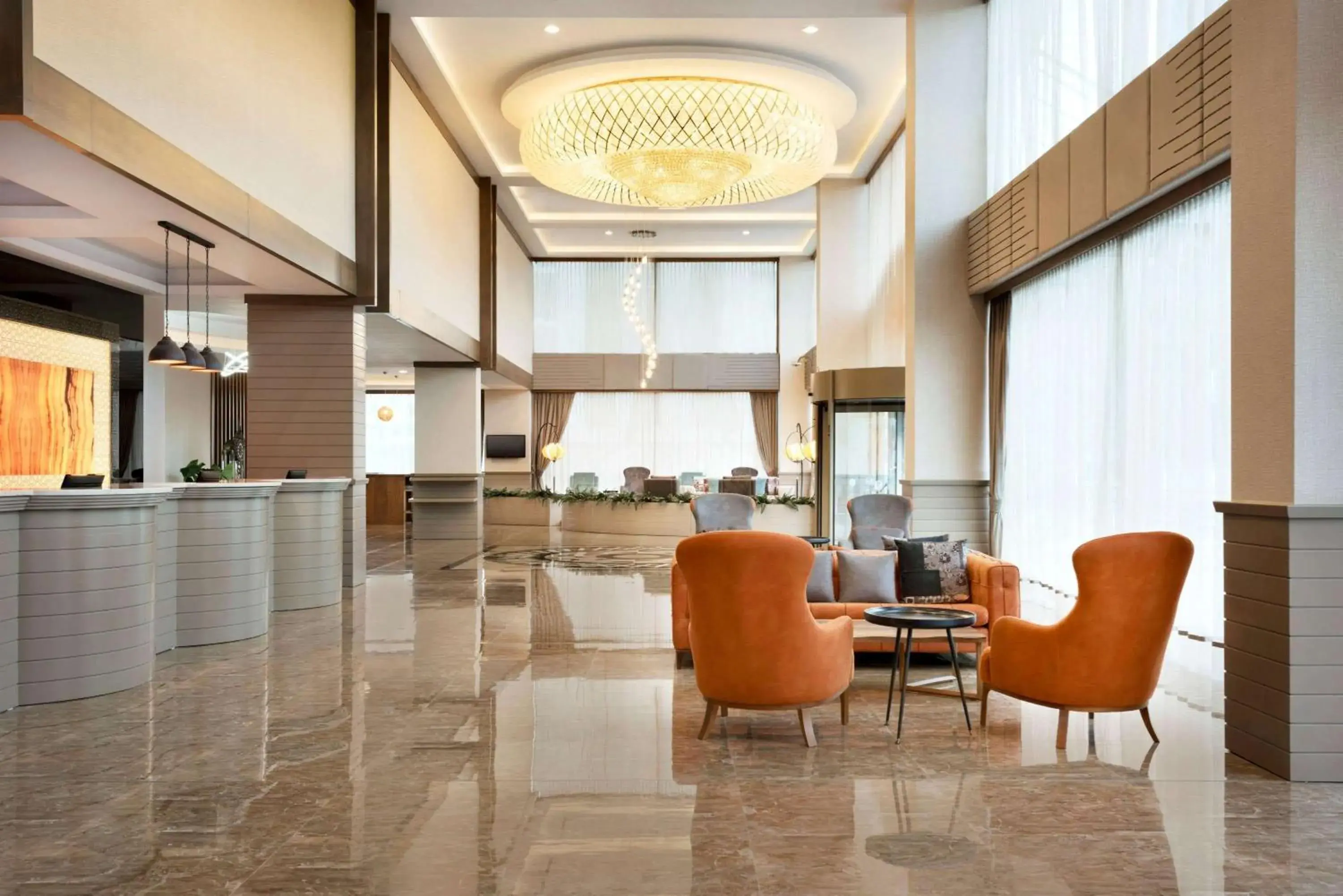 Lobby or reception in Ramada By Wyndham Iskenderun Lobby or reception in Ramada By Wyndham Iskenderun