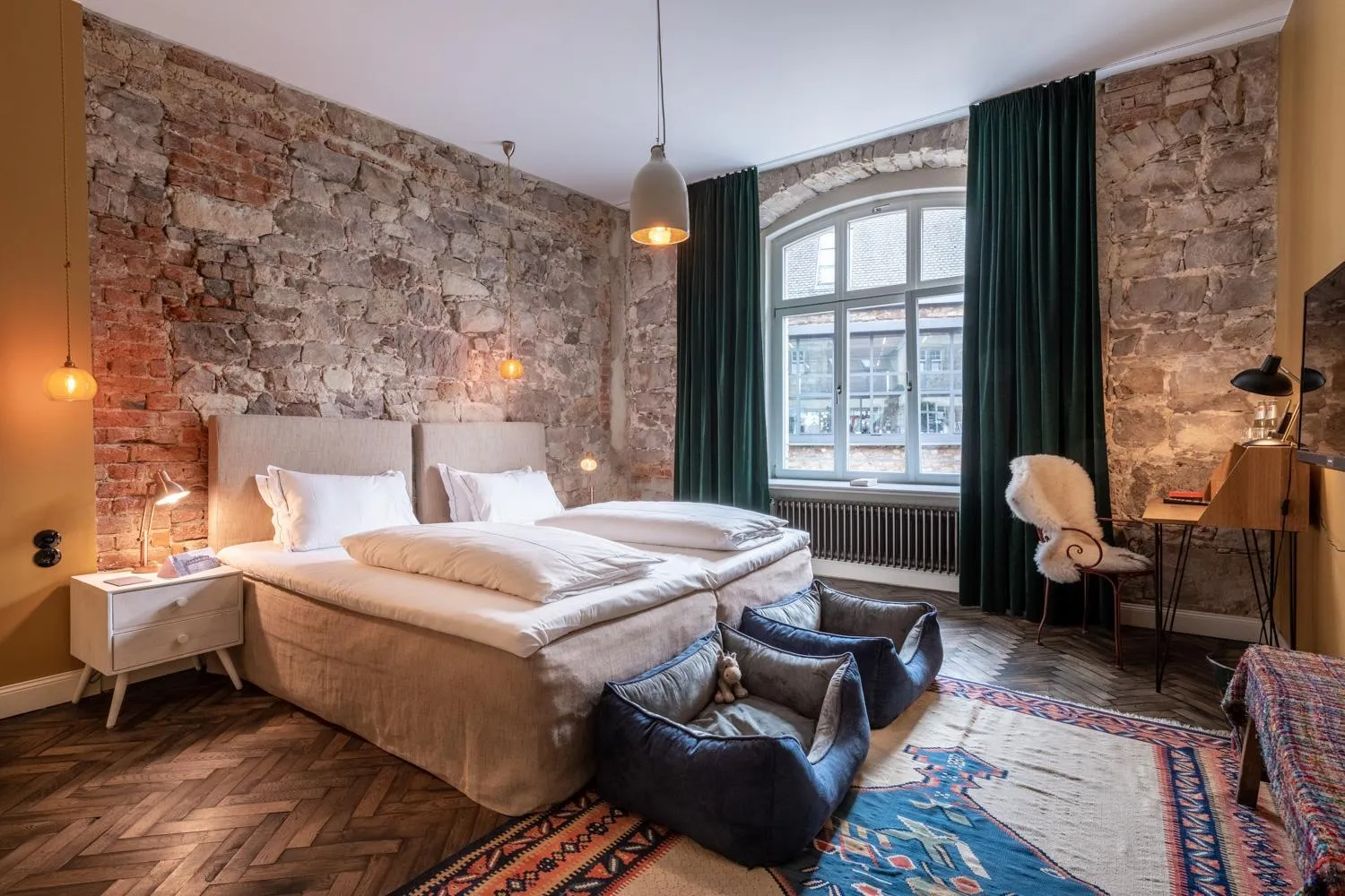 Bedroom, Bed in Renthof Kassel