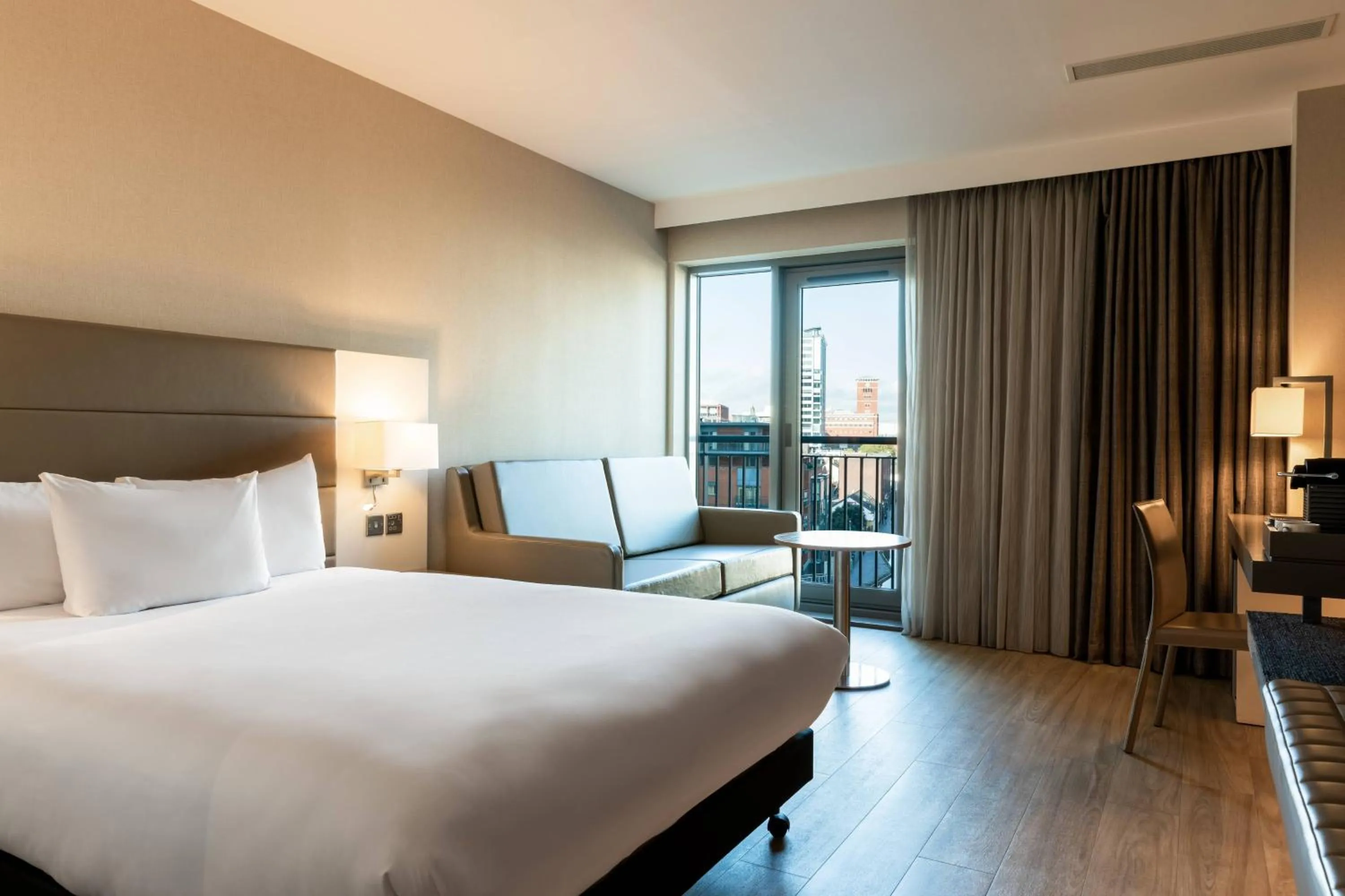 Photo of the whole room, Bed in AC Hotel by Marriott Birmingham