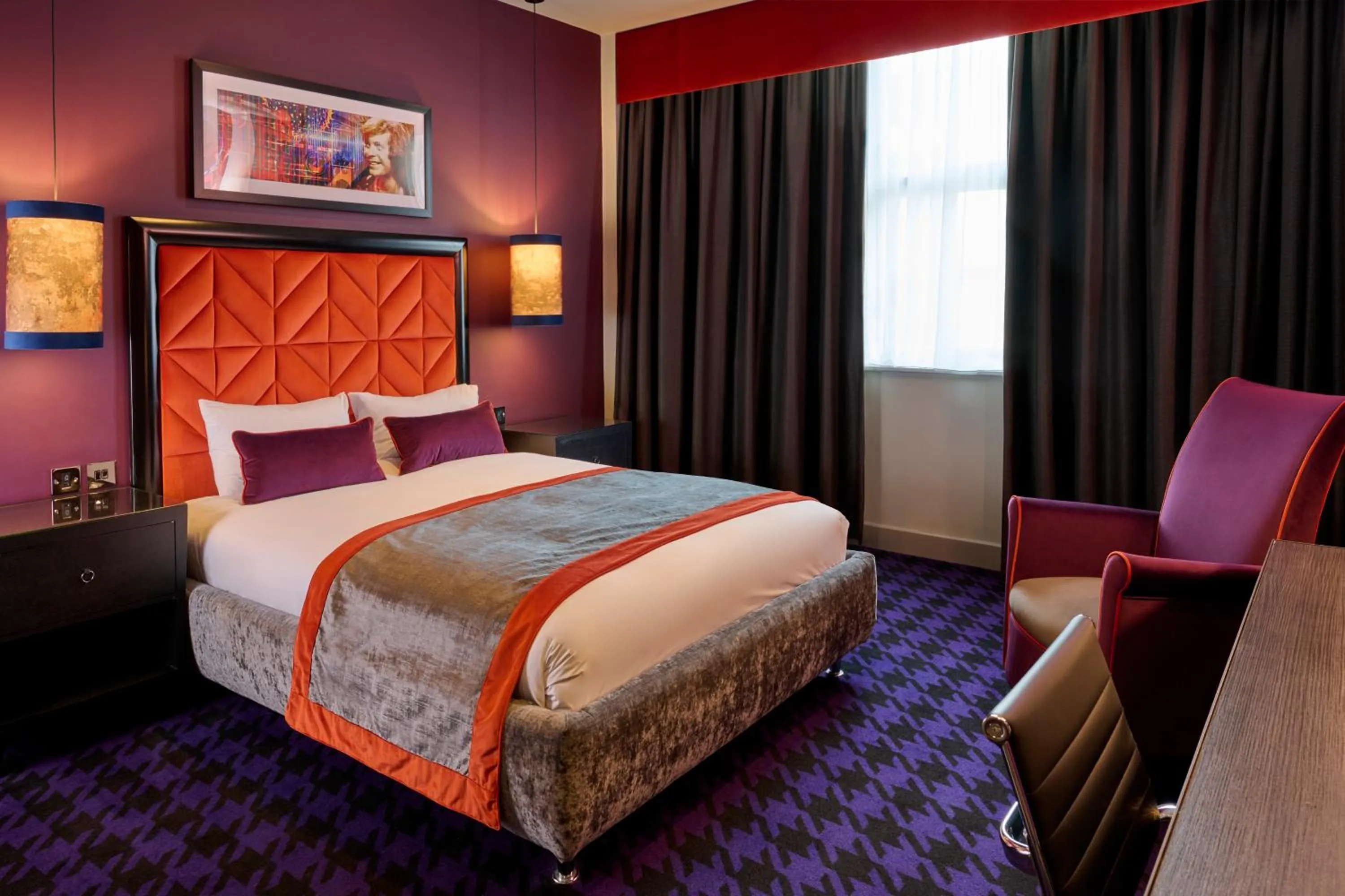 Bedroom, Bed in Malmaison Manchester