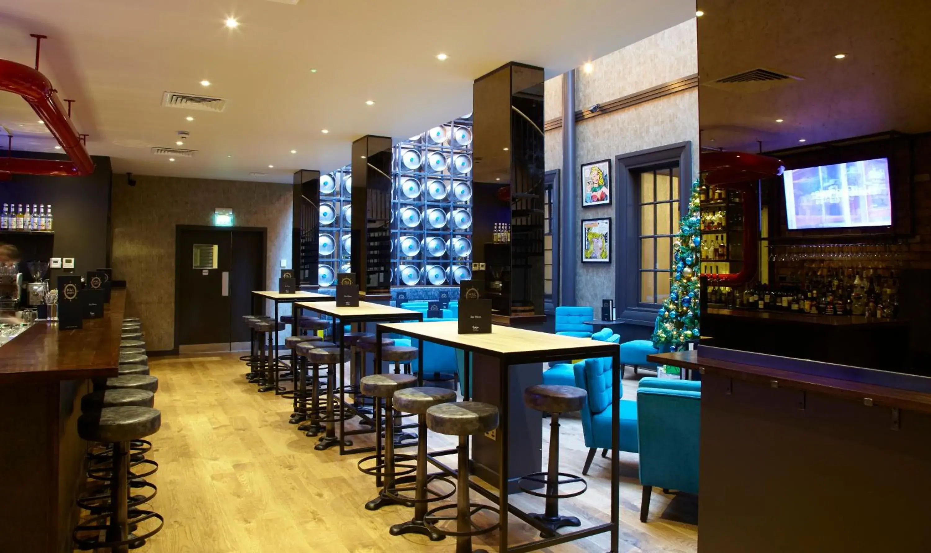 Lounge or bar in Malmaison Glasgow Lounge or bar in Malmaison Glasgow