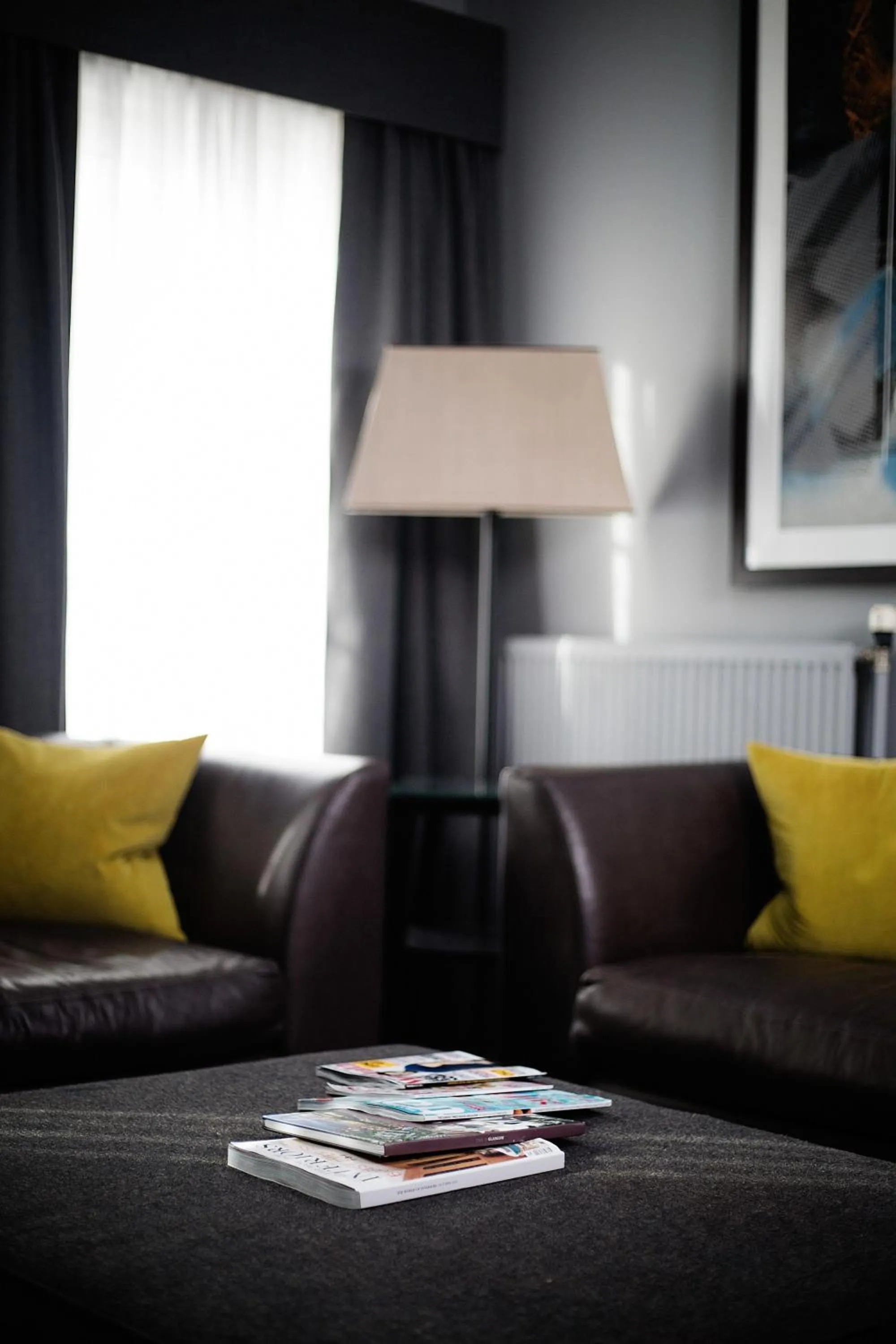 Seating area in Malmaison Glasgow