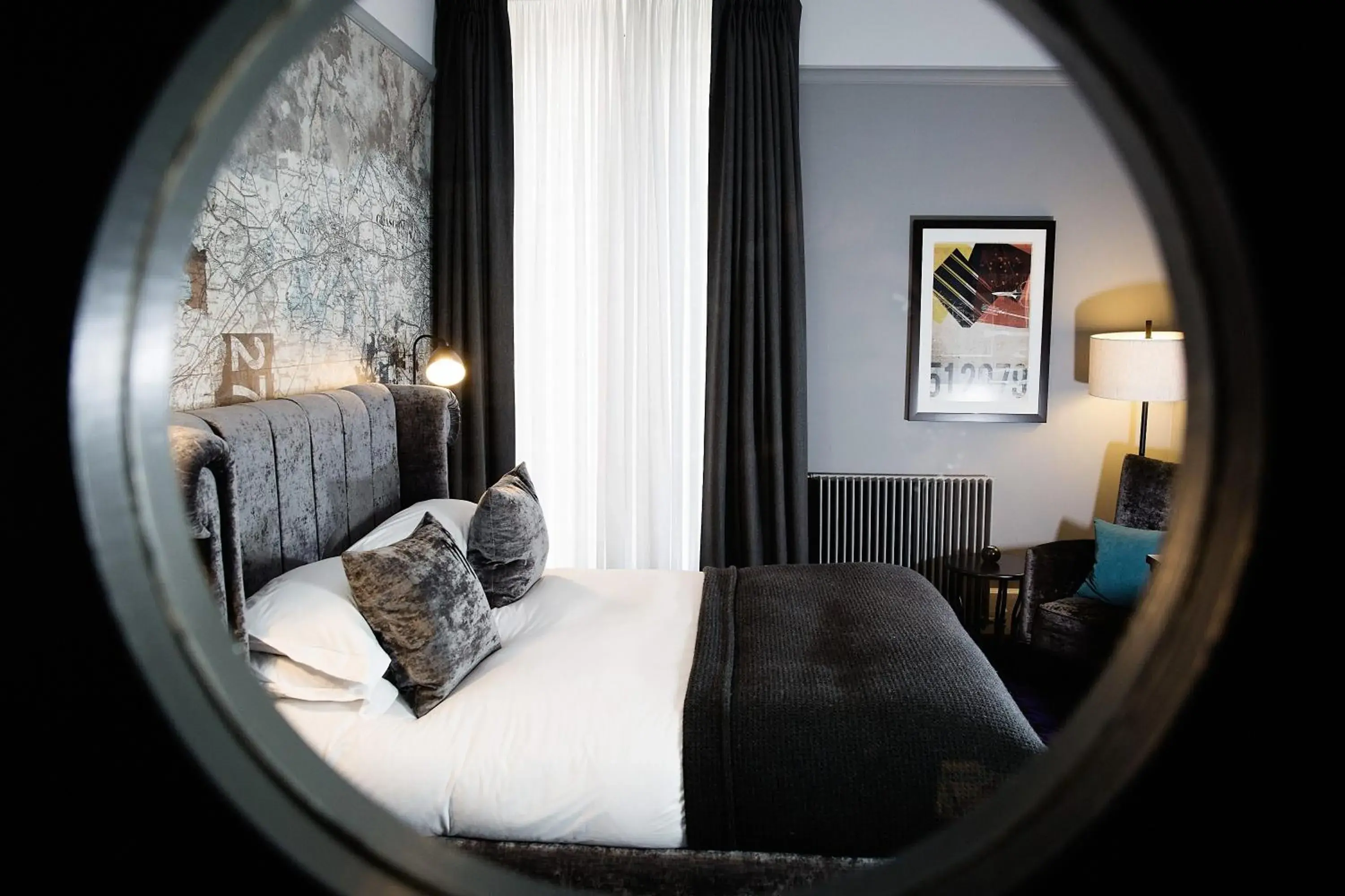 Bedroom, Bed in Malmaison Glasgow Bedroom, Bed in Malmaison Glasgow